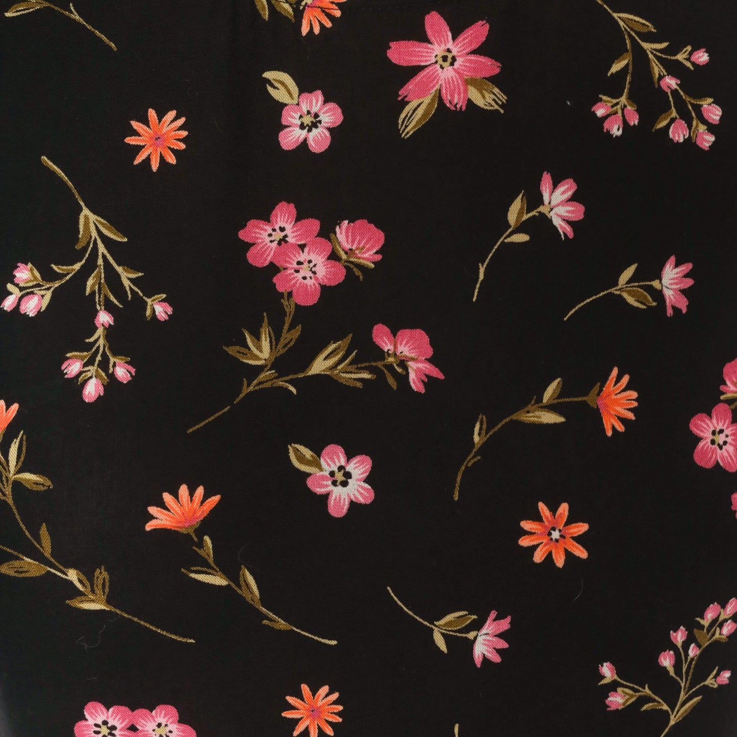 90s Casual Corner Annex Black Floral Maxi Dress Sleeveless Small