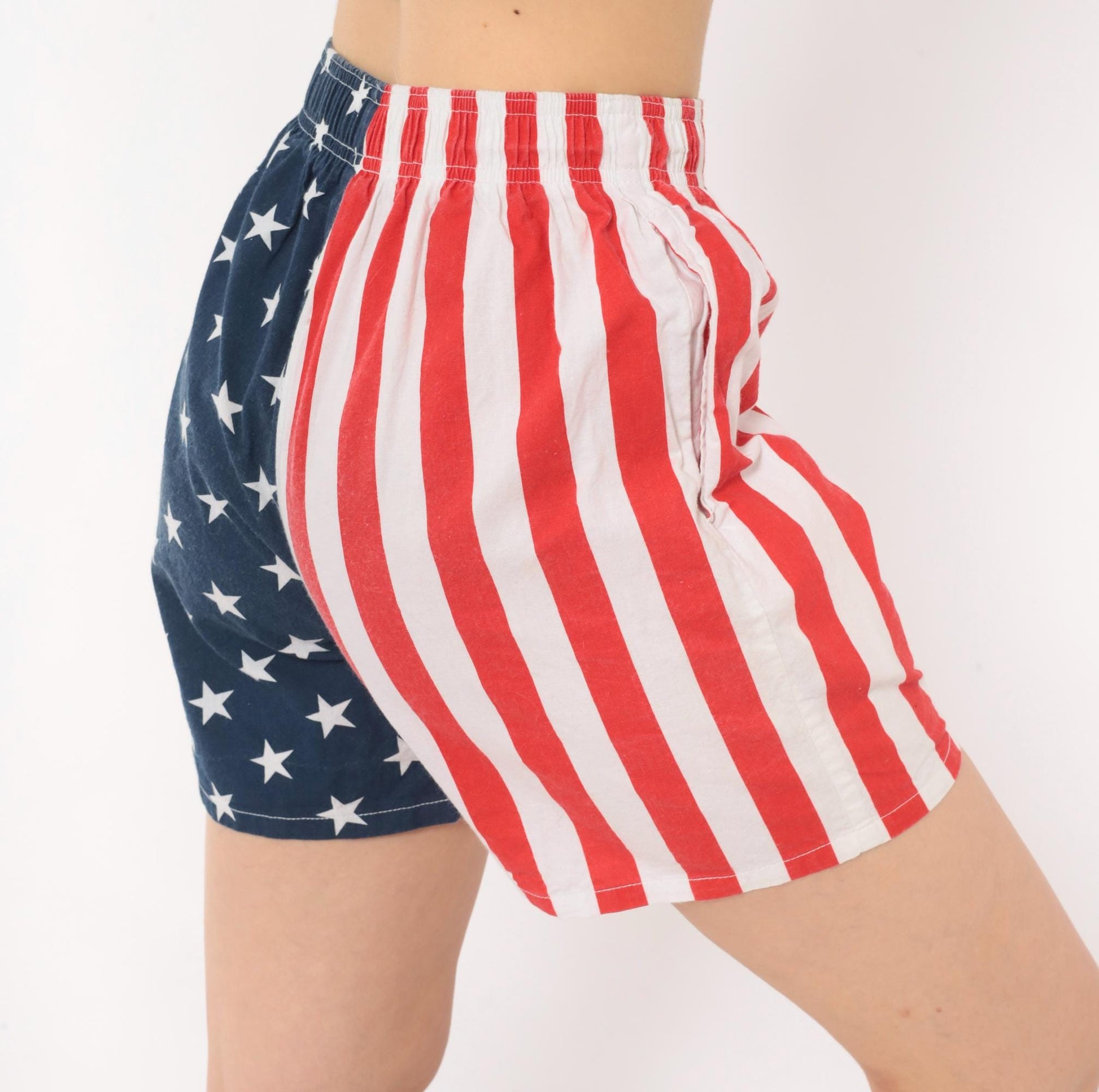 90s International Baggyz American Flag Shorts Cotton Small