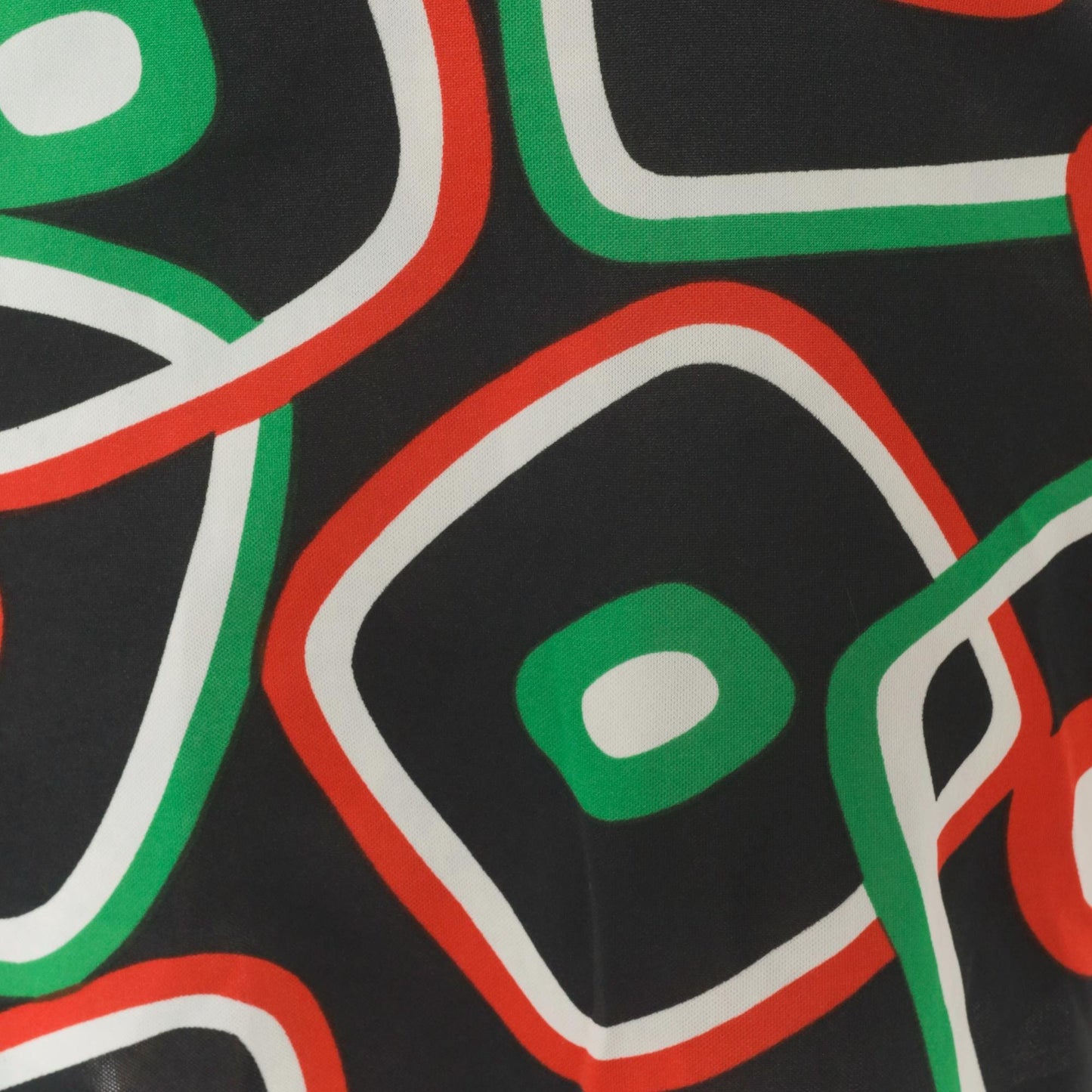 70s Parfait Originals Mini Dress Black Geometric Print A-Line Small S