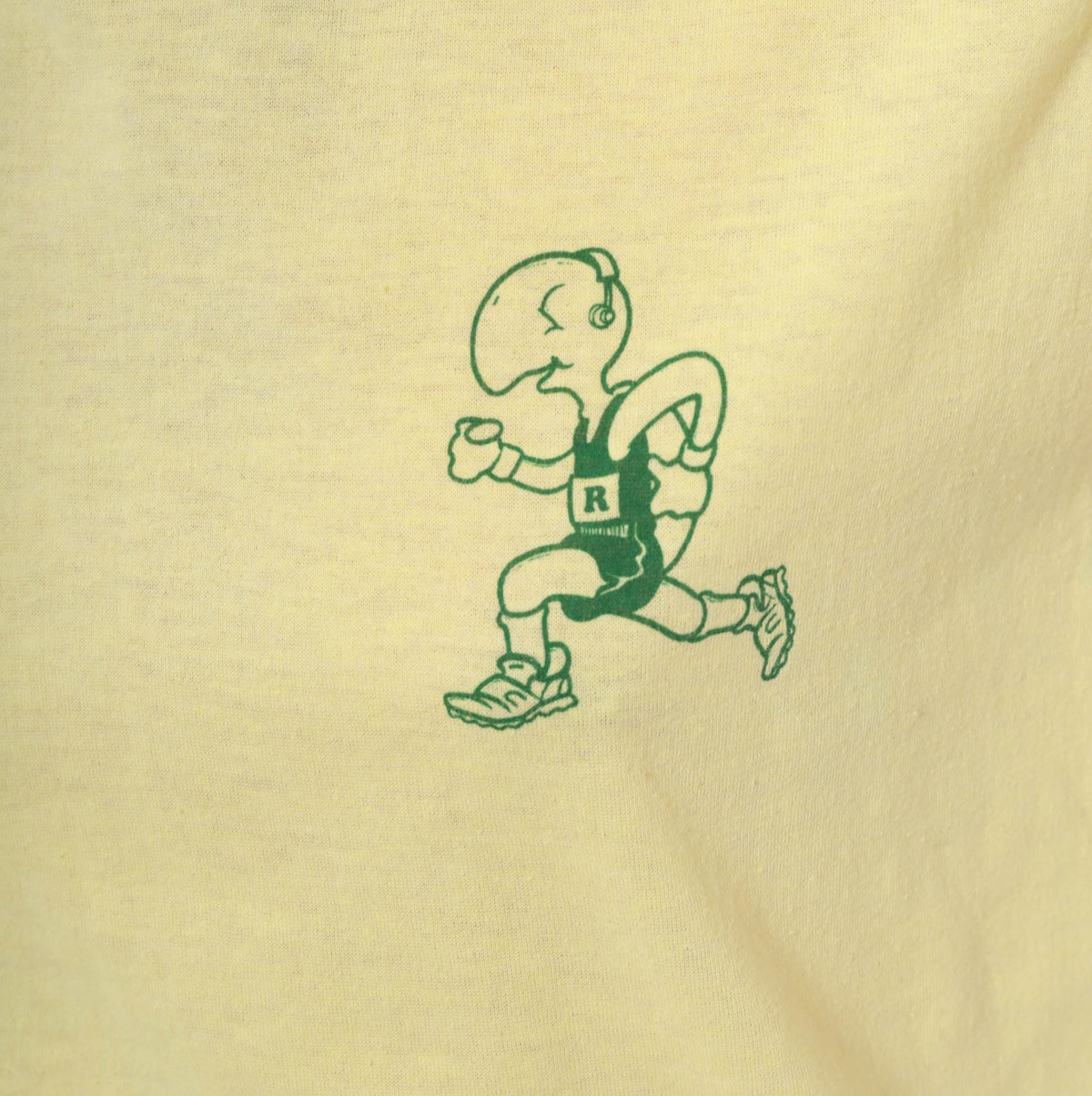 80s Select T Turtle Races Graphic Tee Yellow Green Cartoon Medium