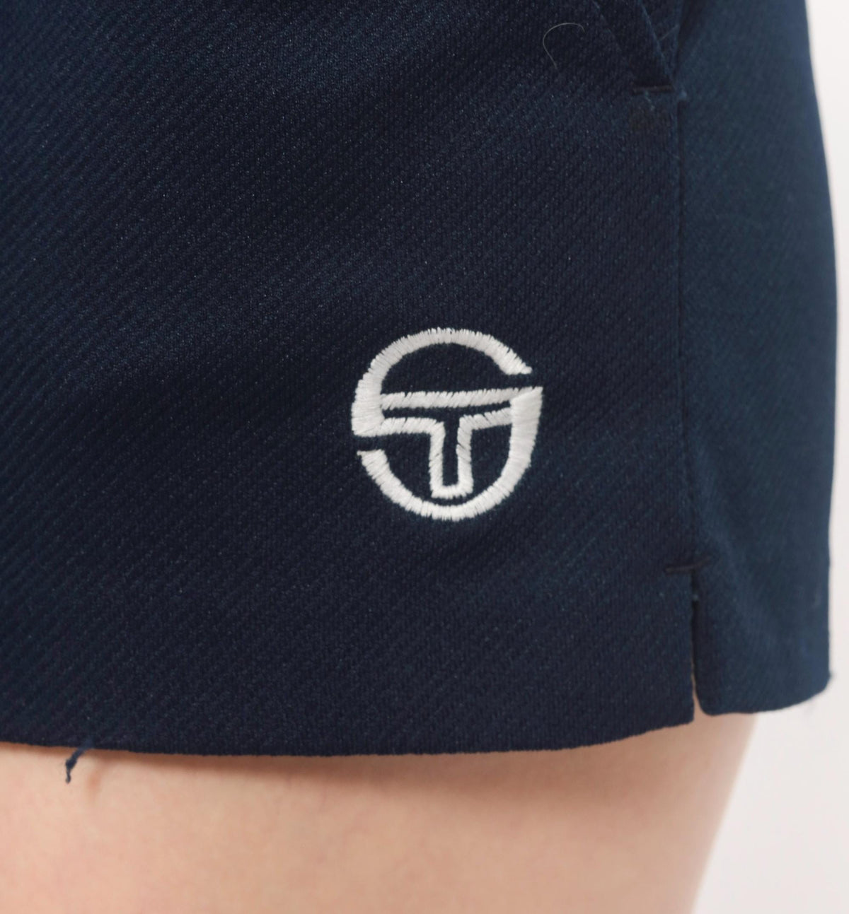 80s Sergio Tacchini Navy Athletic Shorts Embroidered Logo Small S