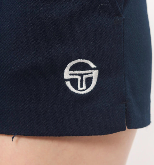 80s Sergio Tacchini Navy Athletic Shorts Embroidered Logo Small S