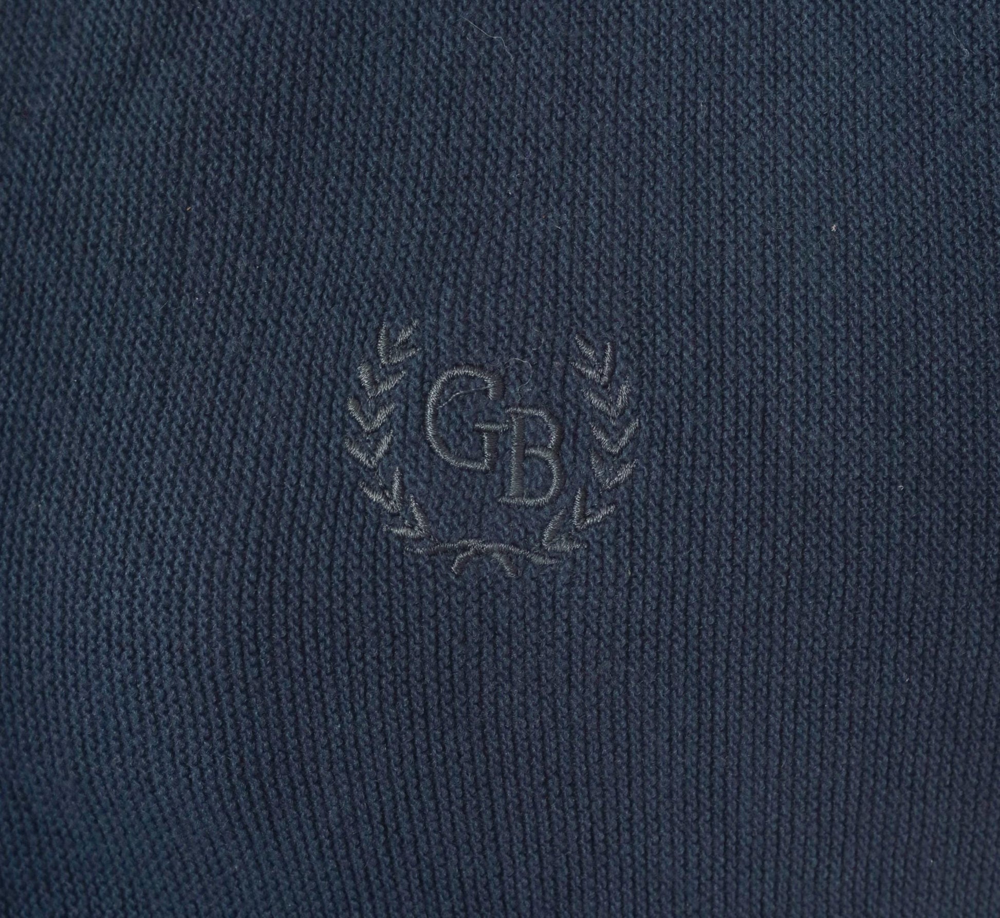 Geoffrey Beene Navy Cardigan V-Neck Button Front Knit Sweater Medium M