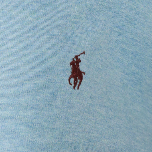 90s Polo by Ralph Lauren Light Blue Cotton Pique Polo Shirt Extra Large XL