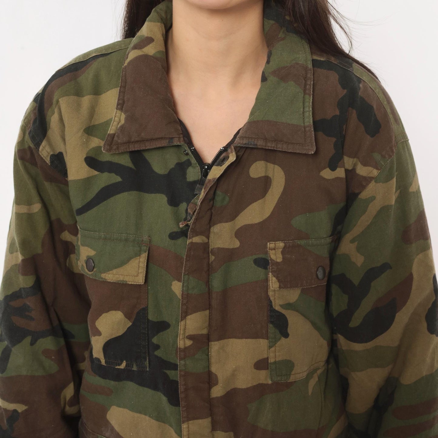 90s Tall Timber Woodland Camo Coveralls Cotton Jumpsuit Extra Large XL
