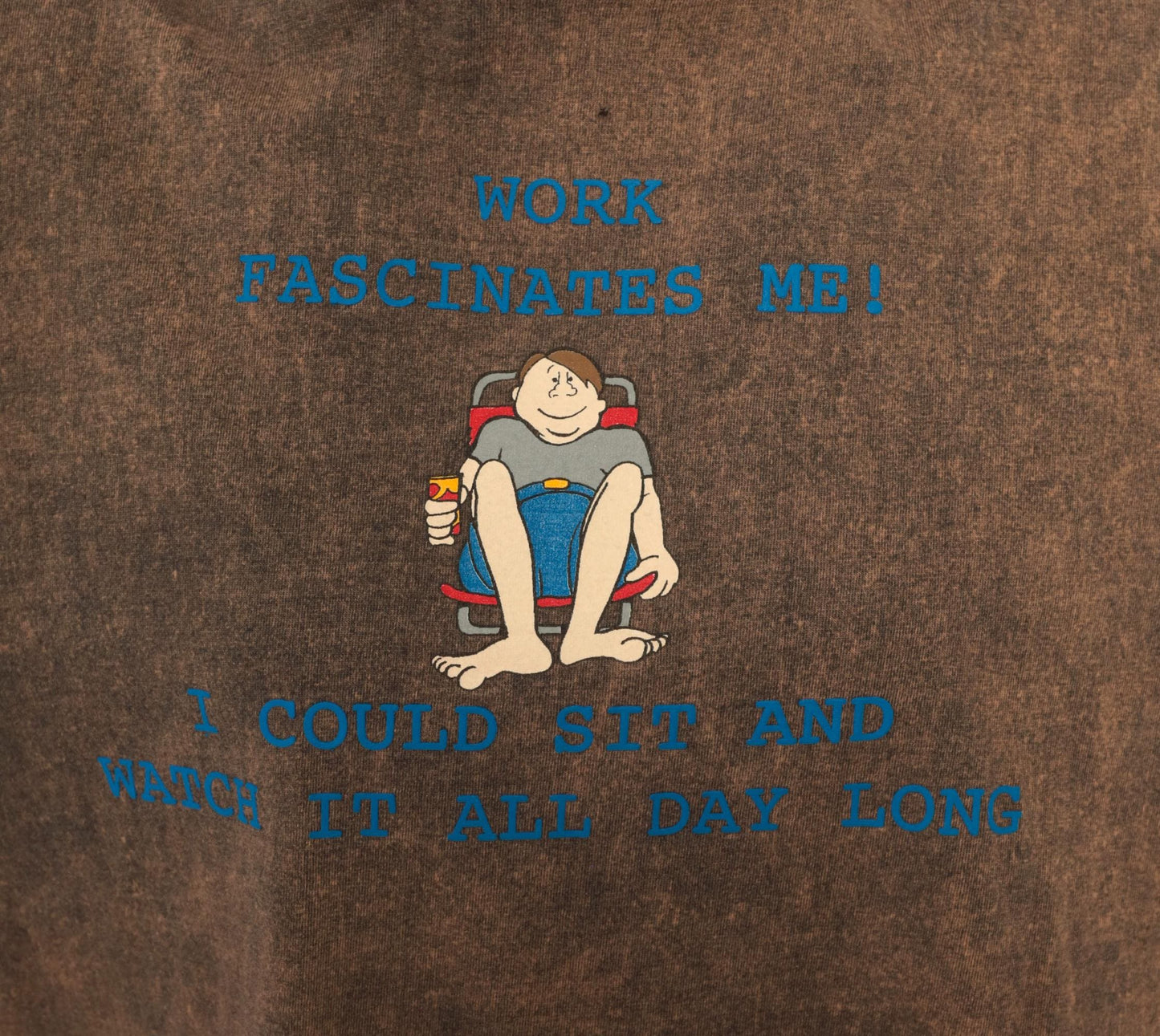 90s North Crest Acid Wash Graphic Tee Brown Cotton Unisex Extra Large