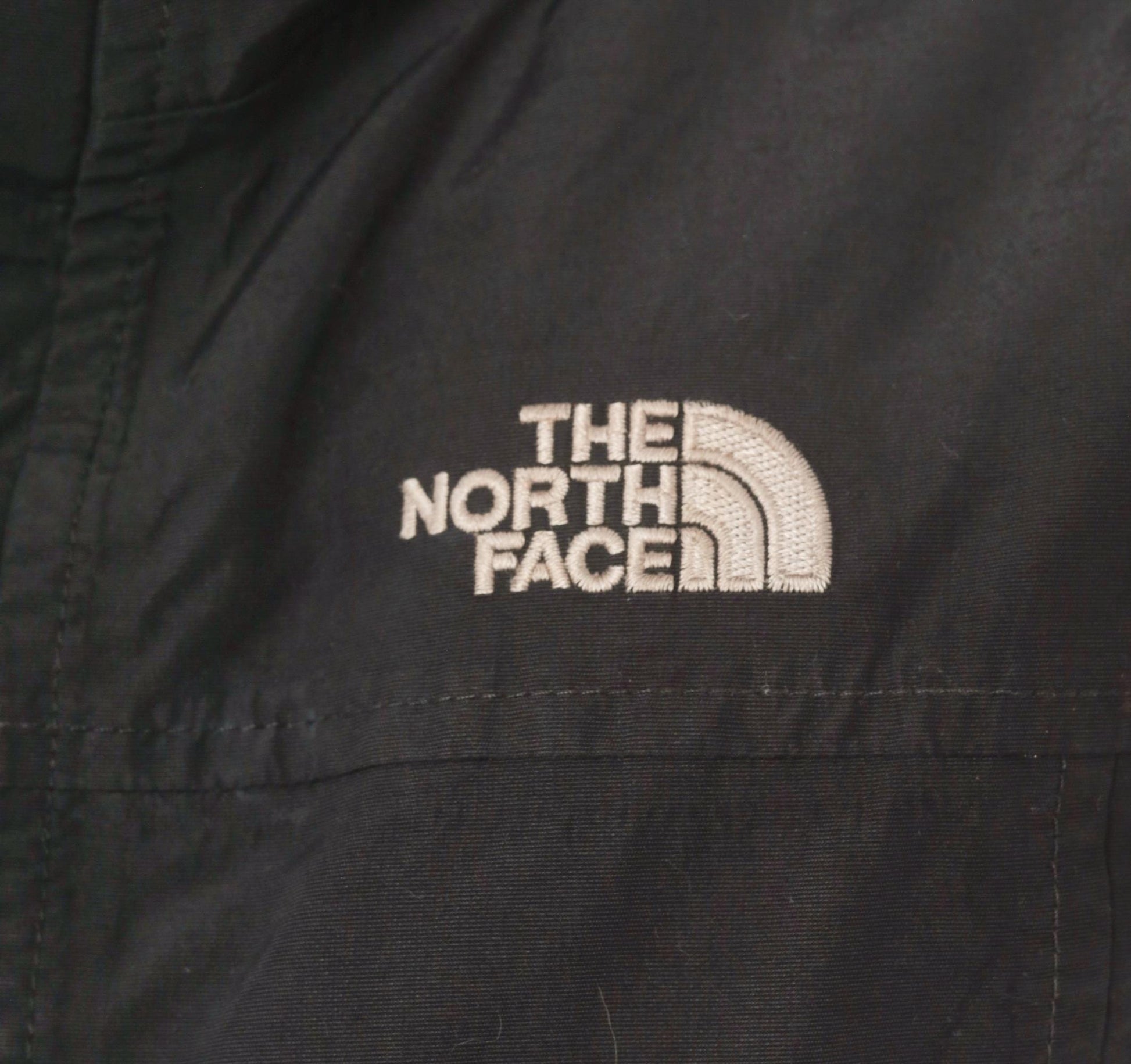 90s The North Face Black Down Jacket Snap Waist Puffer XS