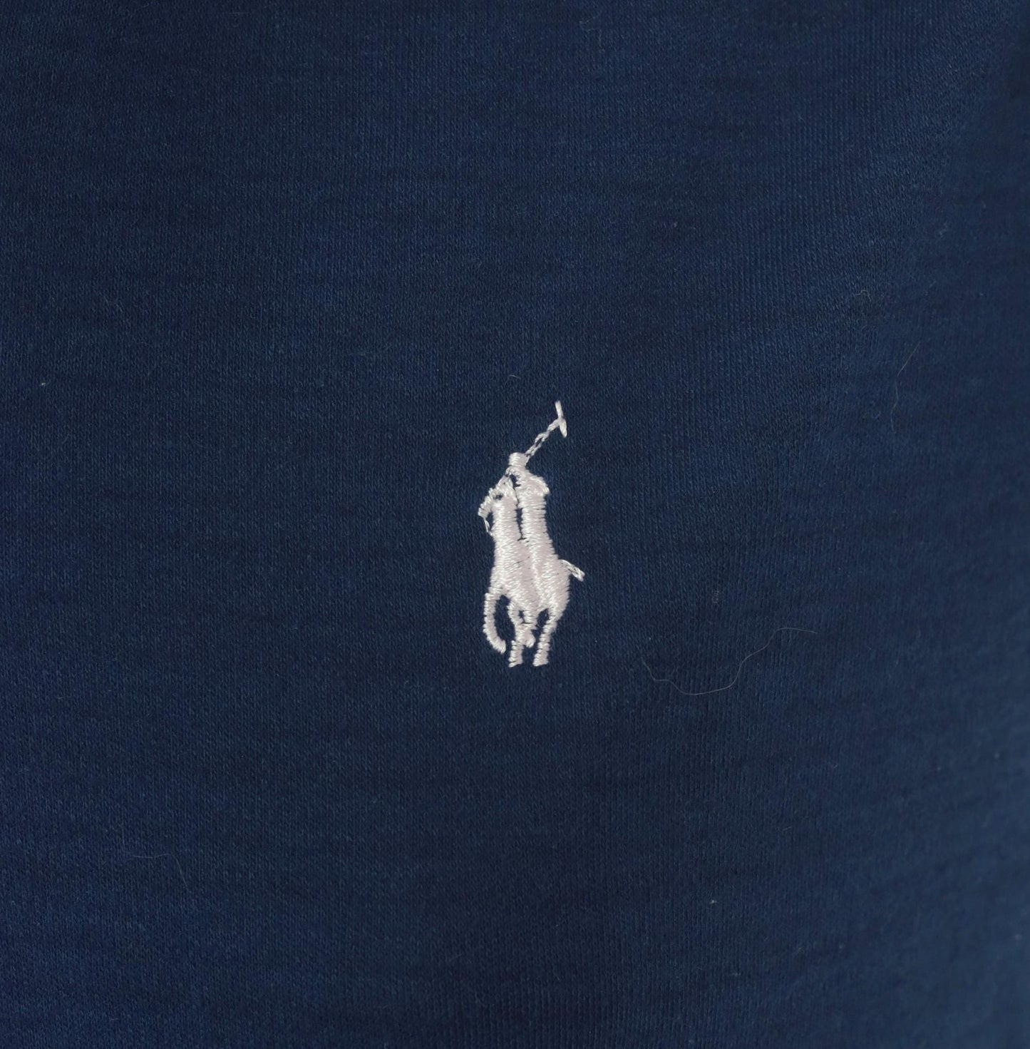 90s Ralph Lauren Polo Navy Cotton Short Sleeve V-Neck Shirt White Logo Extra Small XS