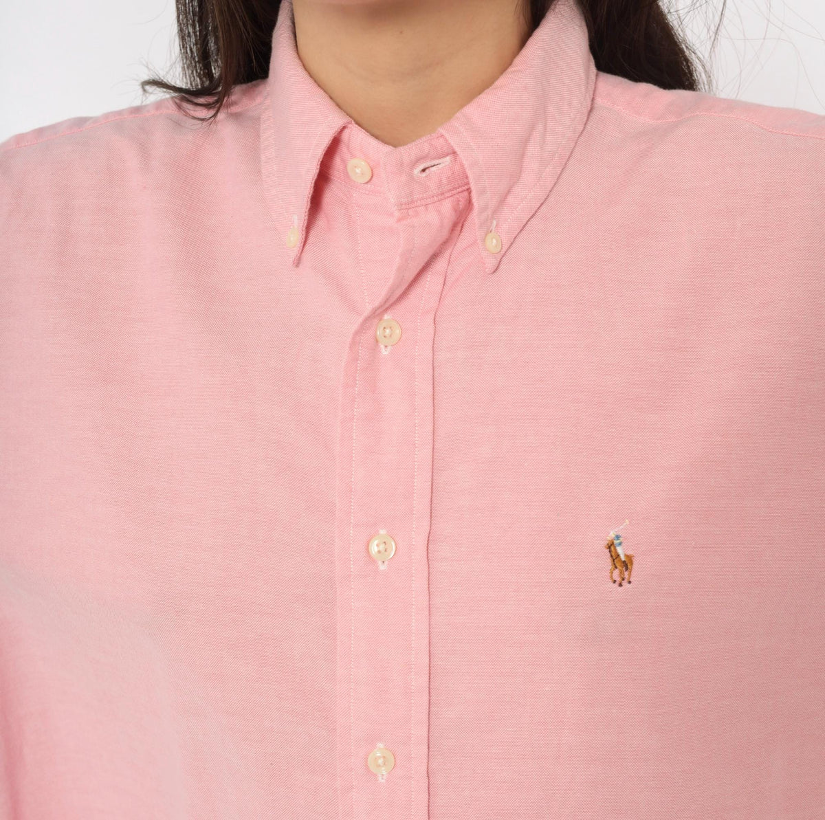 90s Ralph Lauren Pink Cotton Oxford Button Down Shirt Extra Large XL