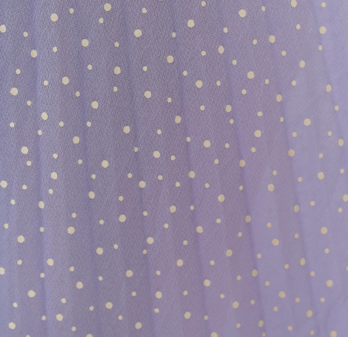 70s Graff Californiawear Accordion Pleated Skirt Lavender Polka Dot XS