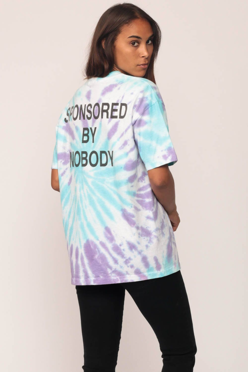 Neil Young Sponsored by Nobody 1988 Tour Tie Dye T-Shirt Large