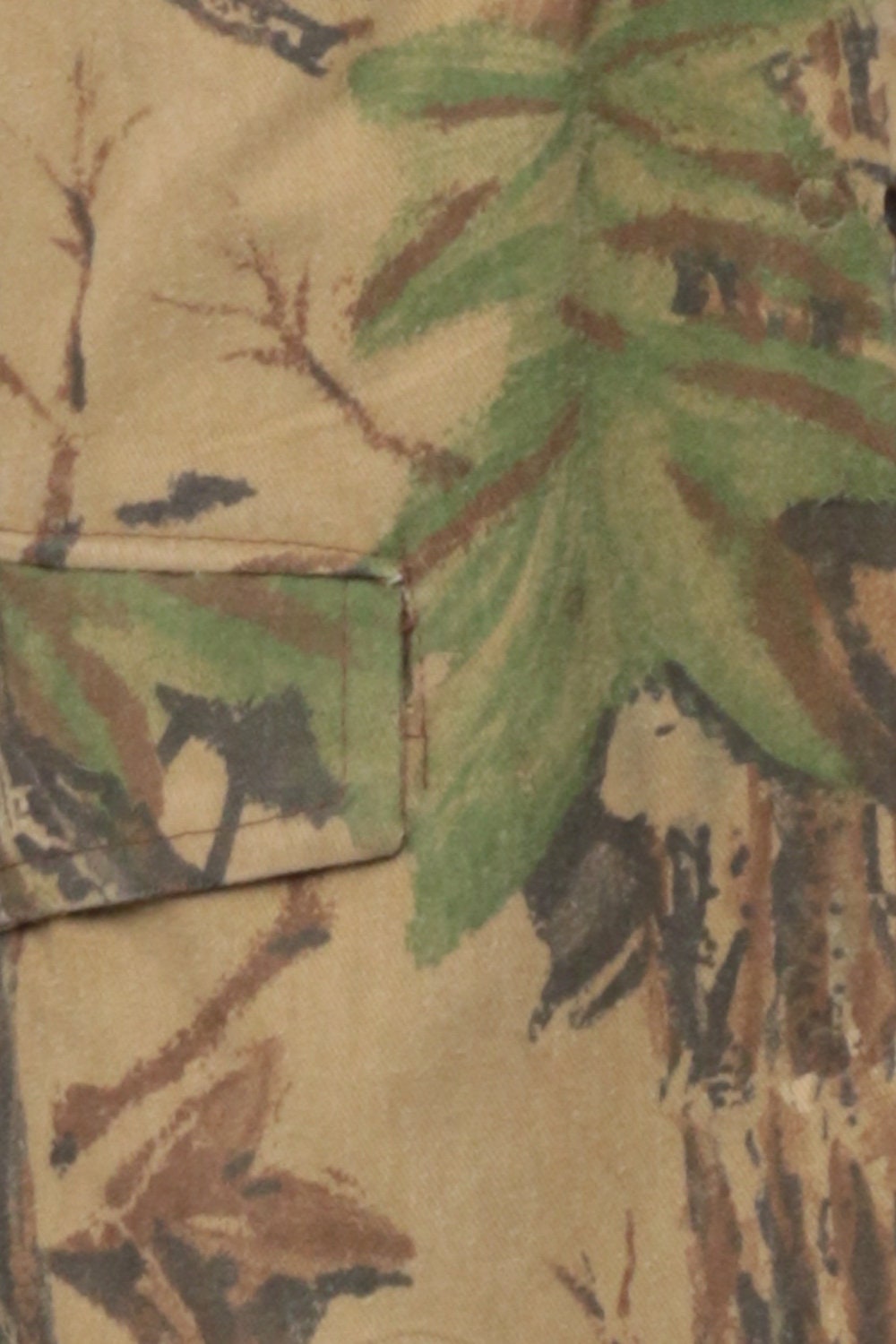 80s Camo Leaf Bomber Jacket Army Green Camouflage Coat Extra Large XL