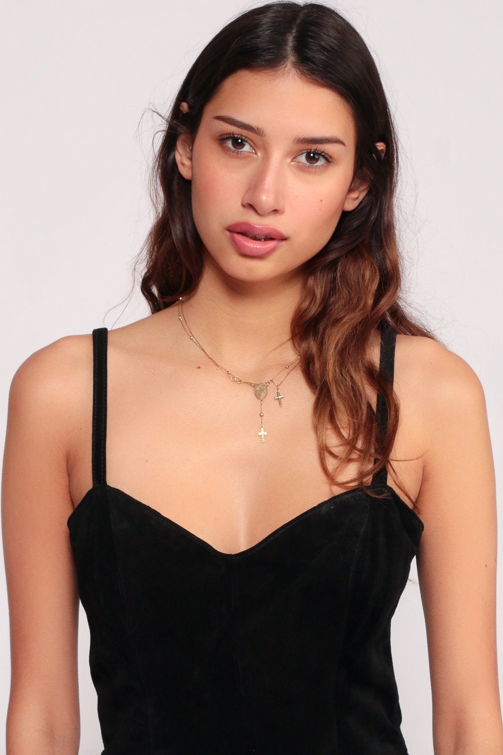 80s Wilsons Leather Black Suede Mini Dress Bodycon Sweetheart Neckline Small