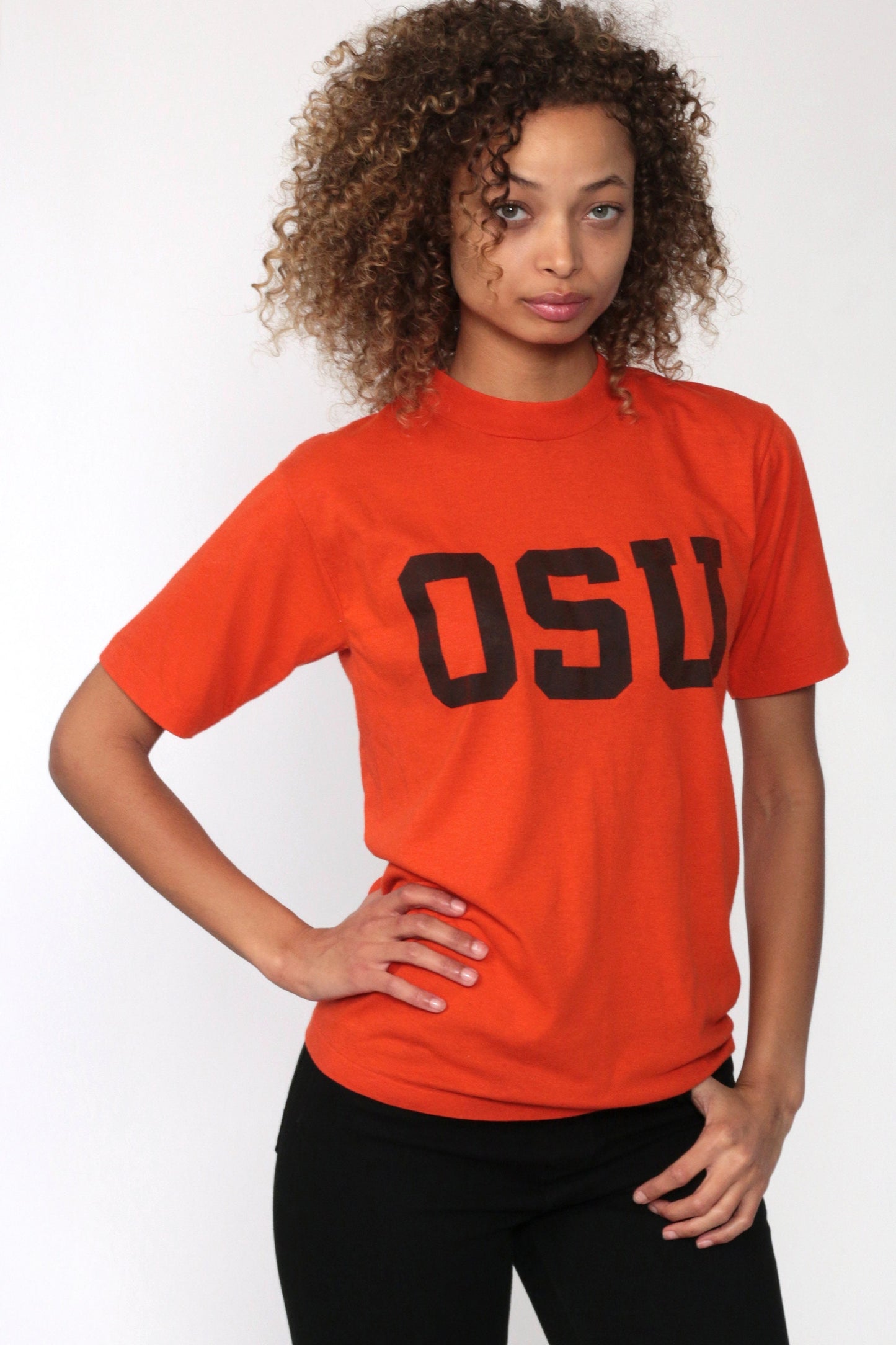 90s Oklahoma State University OSU Cowboys Orange Graphic Tee Extra Small XS