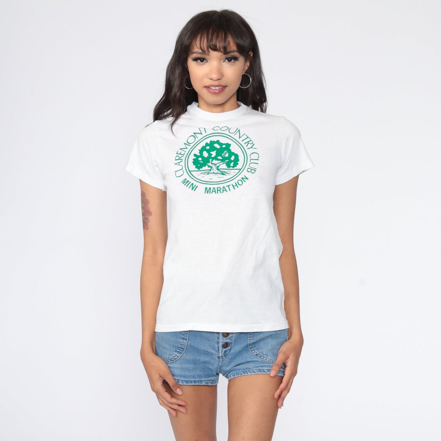 70s Claremont Country Club Mini Marathon Single Stitch Tee White Extra Small