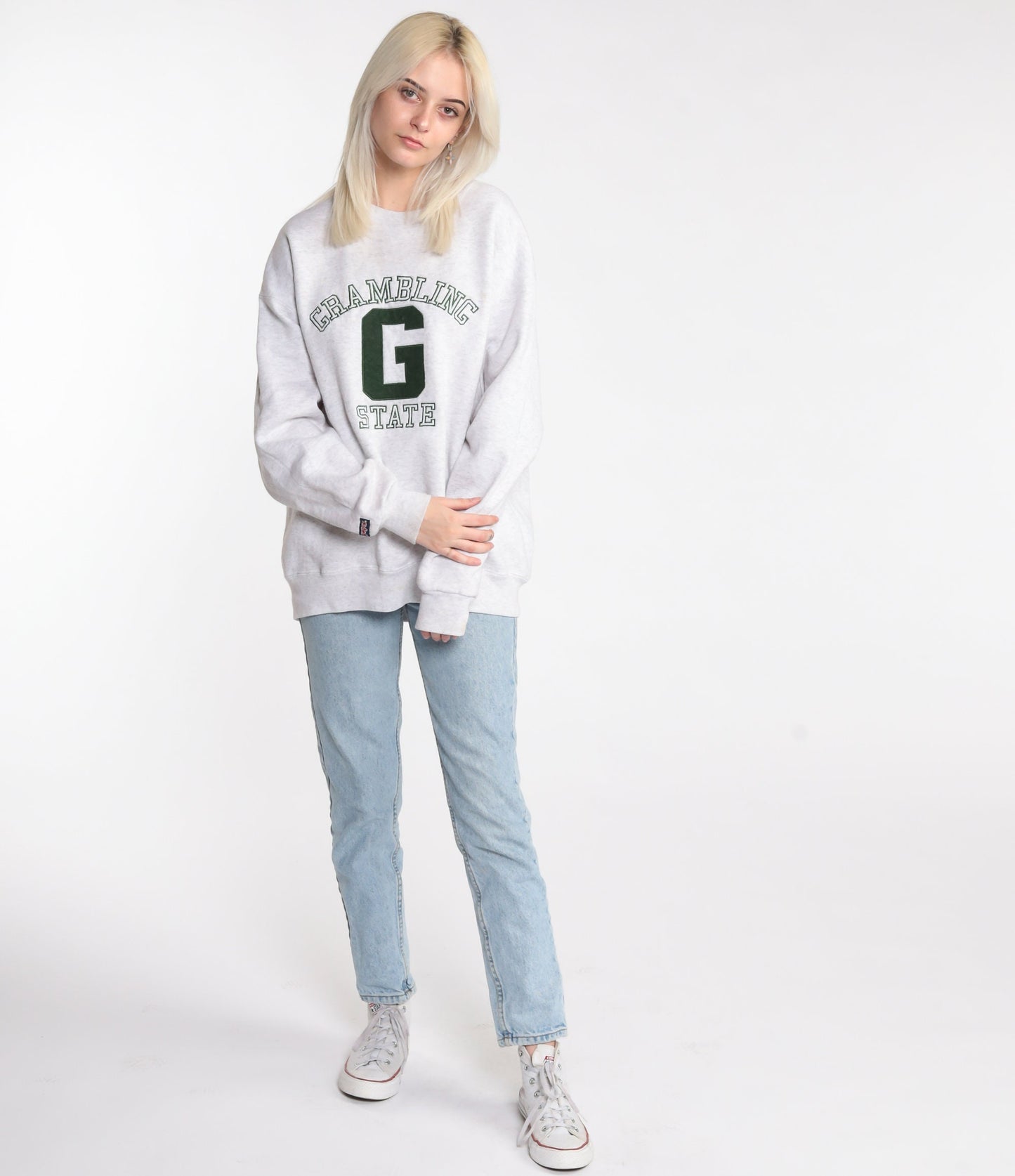90s Grambling State University Louisiana Graphic Sweatshirt Large
