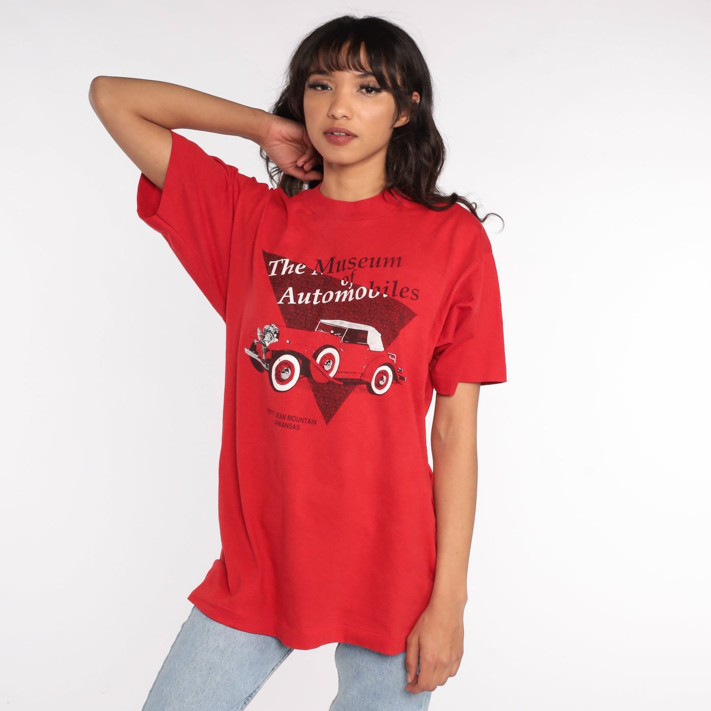80s Museum of Automobiles Petit Jean Mountain Graphic T-Shirt Cotton Medium