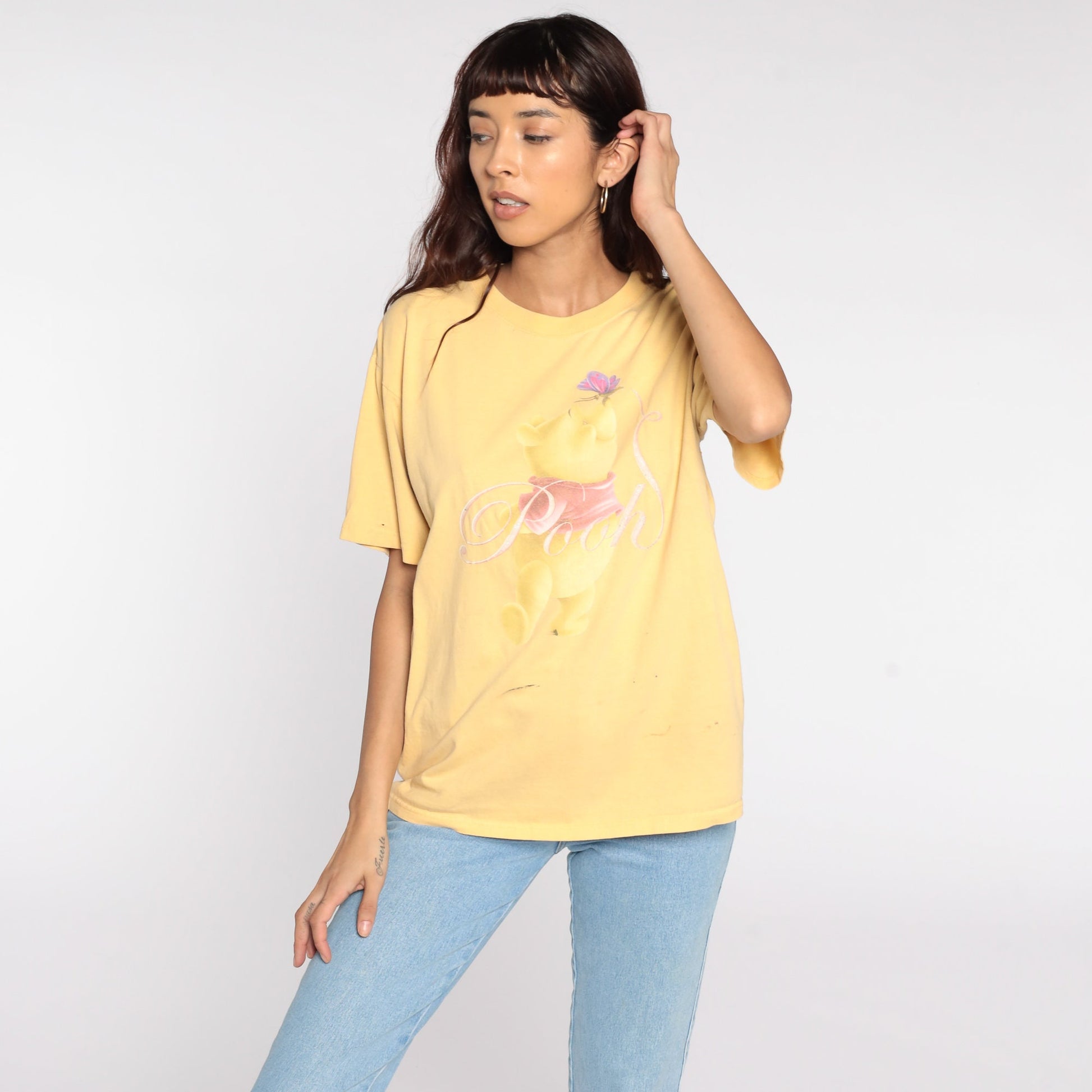 90s Winnie the Pooh Disney Graphic T-Shirt Cotton Tee Medium