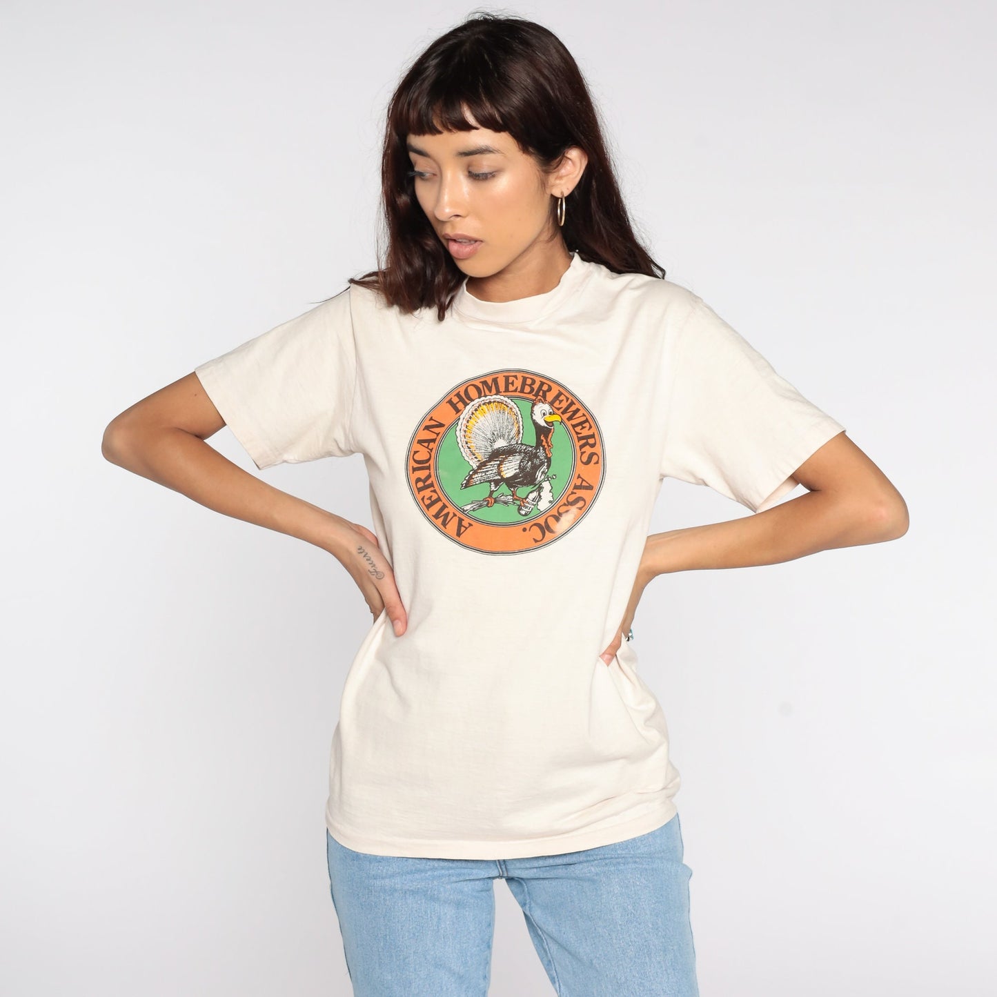 80s American Homebrewers Association Graphic Tee Cotton Small