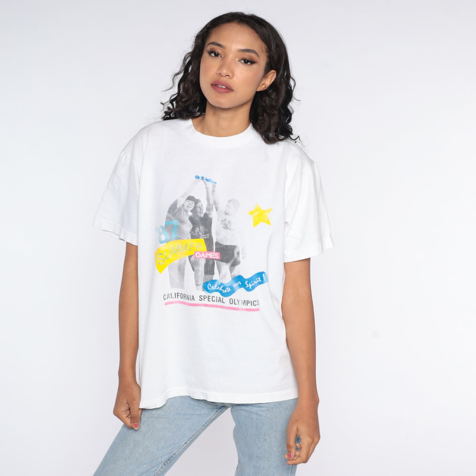 1987 California Special Olympics Summer Games Graphic T-Shirt Large