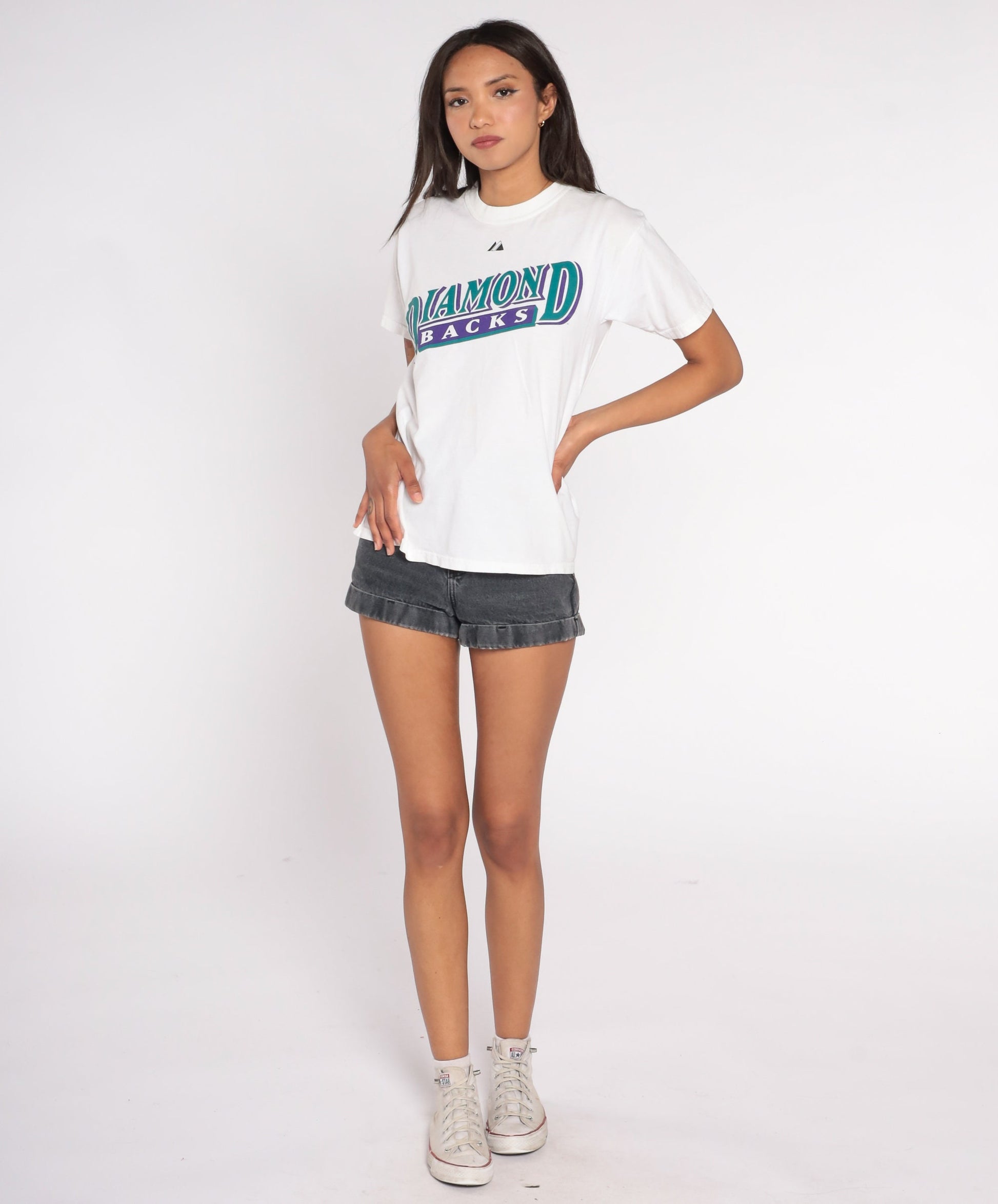 Y2K Arizona Diamondbacks Luis Gonzalez 20 Baseball Graphic Tee White Extra Small