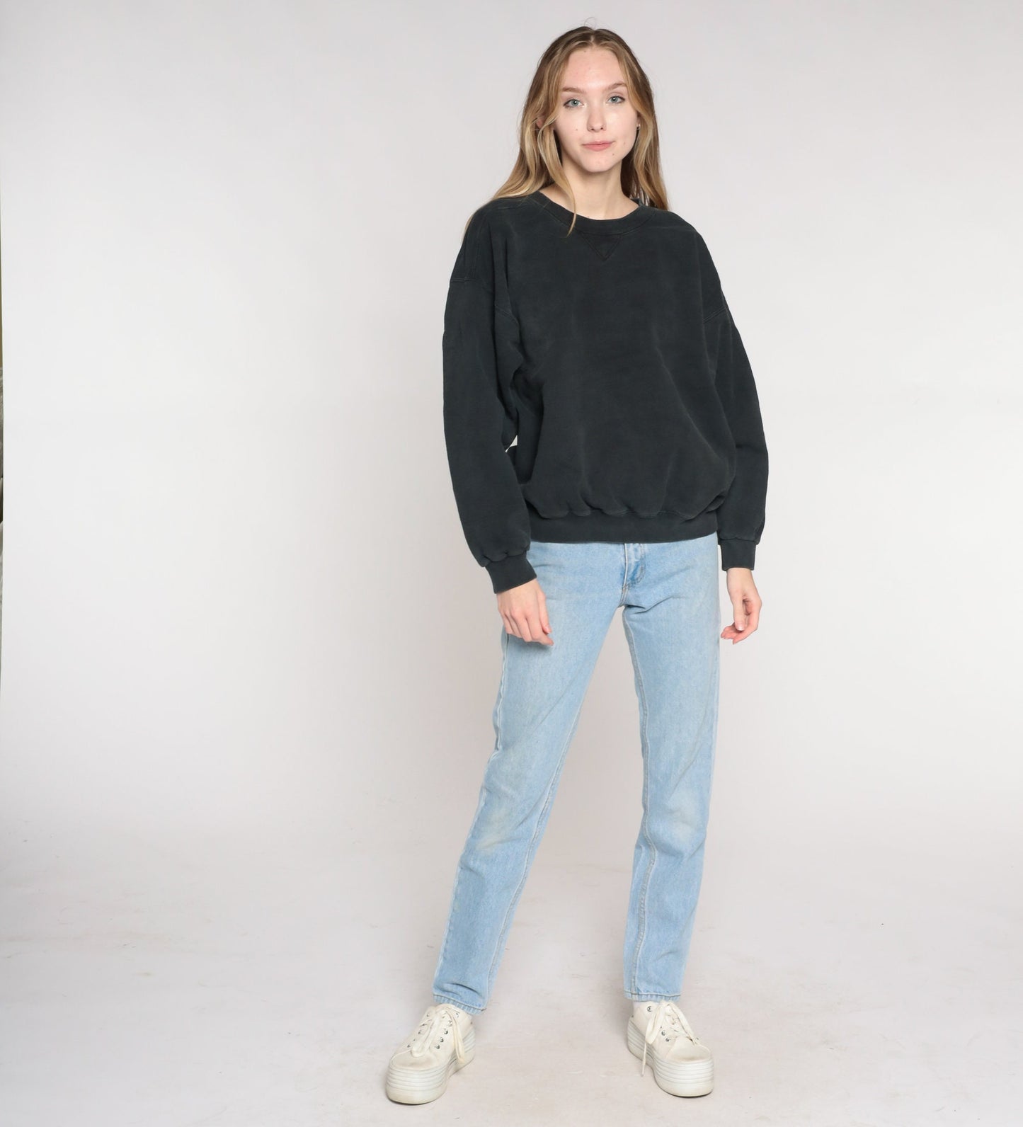Y2K Counter Culture Black Graphic Sweatshirt Crewneck Medium M