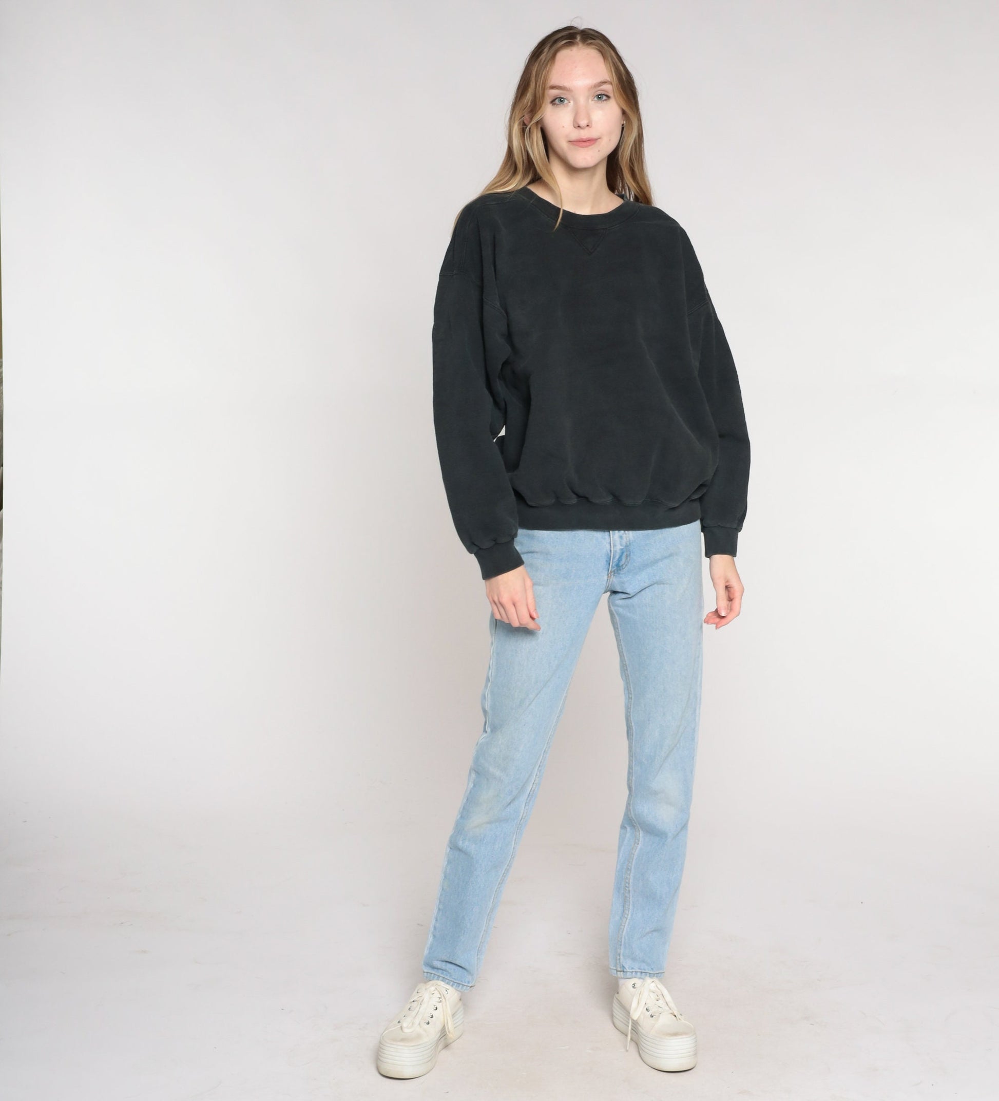 Y2K Counter Culture Black Graphic Sweatshirt Crewneck Medium M