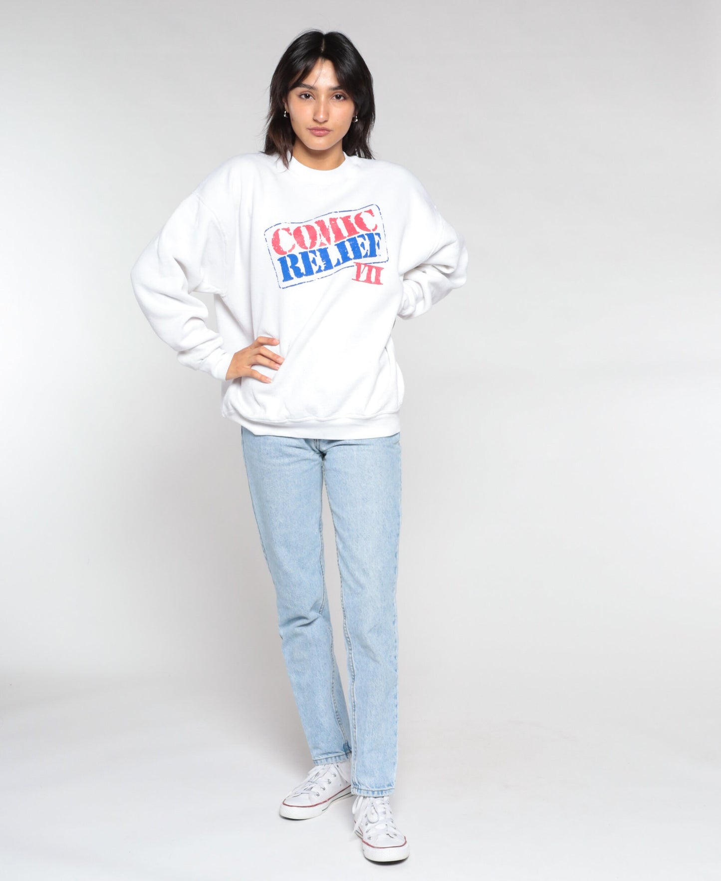 1995 Comic Relief VII Sweatshirt 90s Graphic Charity Event Crewneck XL