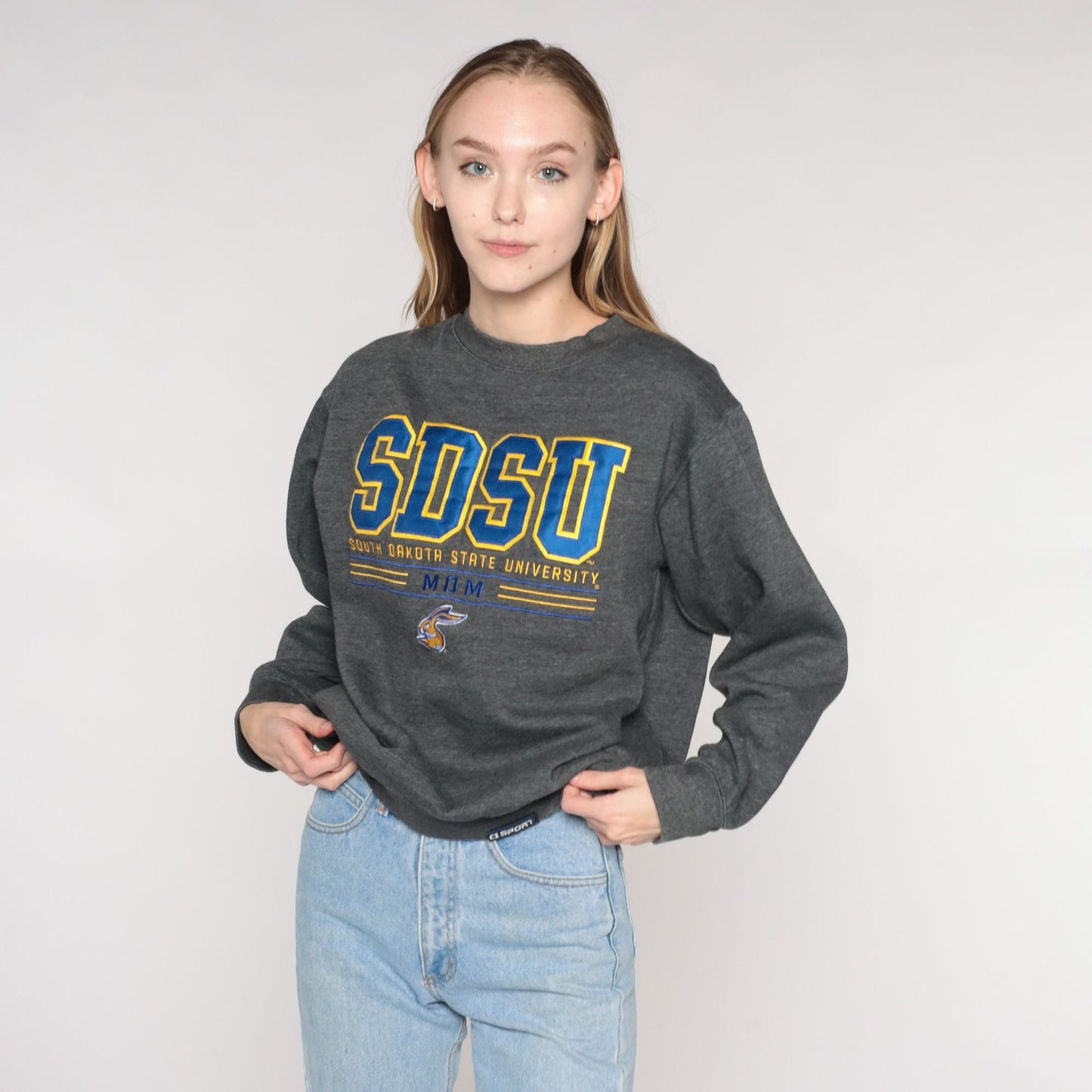 Y2K SDSU Mom Sweatshirt South Dakota State University Crewneck Small S