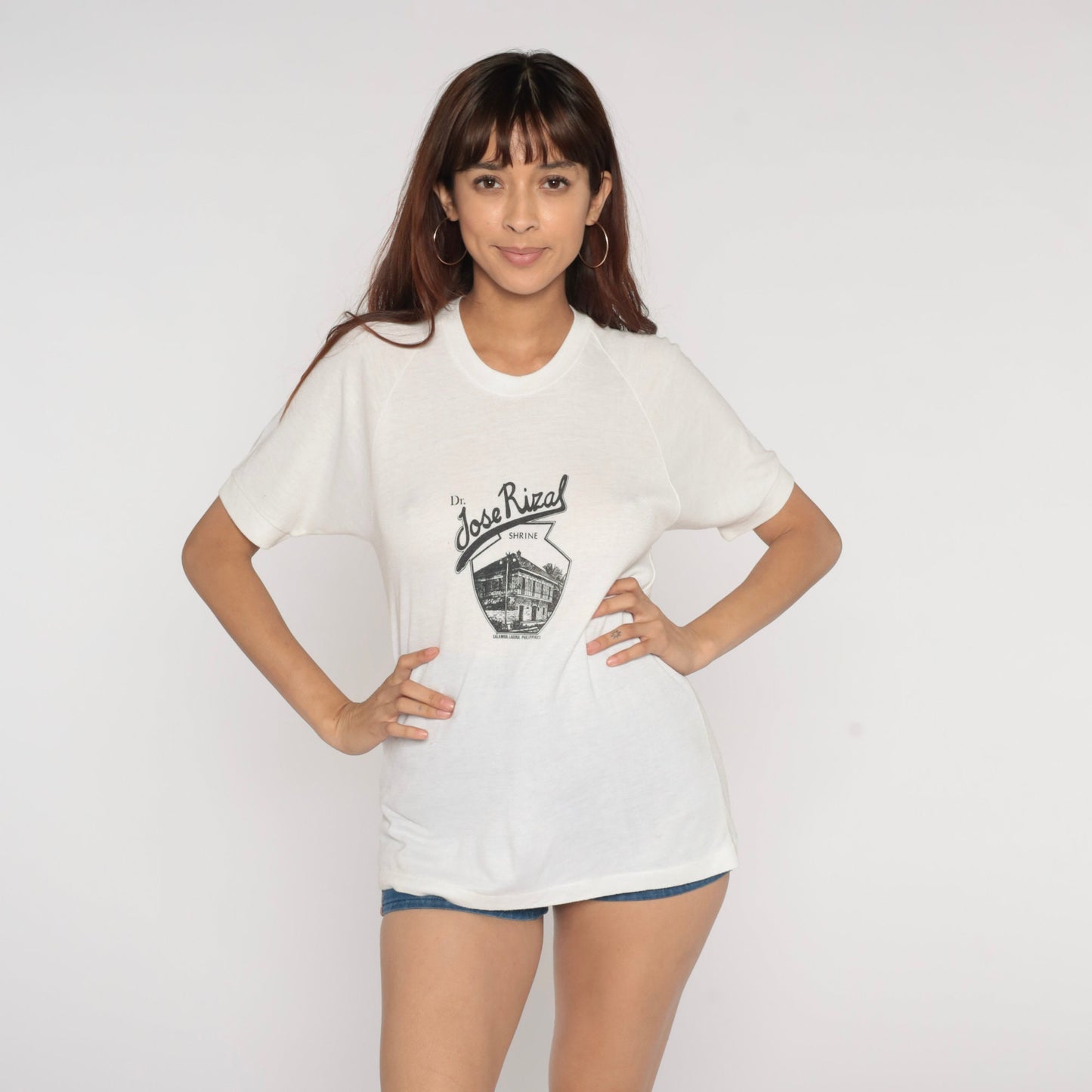 90s Dr. Jose Rizal Shrine Calamba Philippines Graphic Tee Medium
