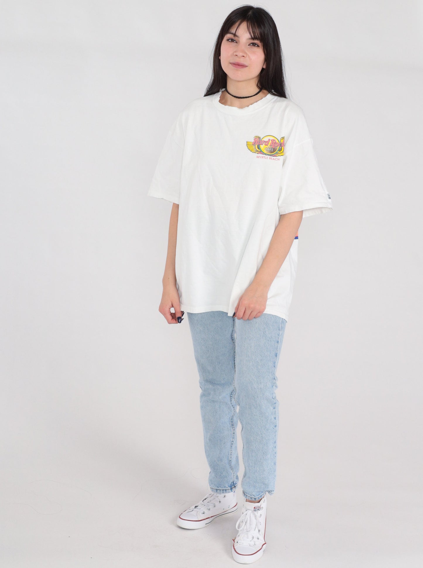 90s Hard Rock Cafe Myrtle Beach Egypt Pharaoh Graphic Tee White XL