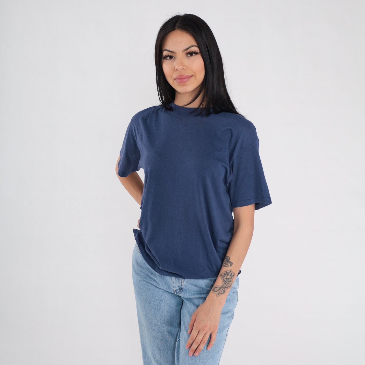 1987 Reichert Yung Cryo Seminar Graphic T-Shirt Navy Blue Medium