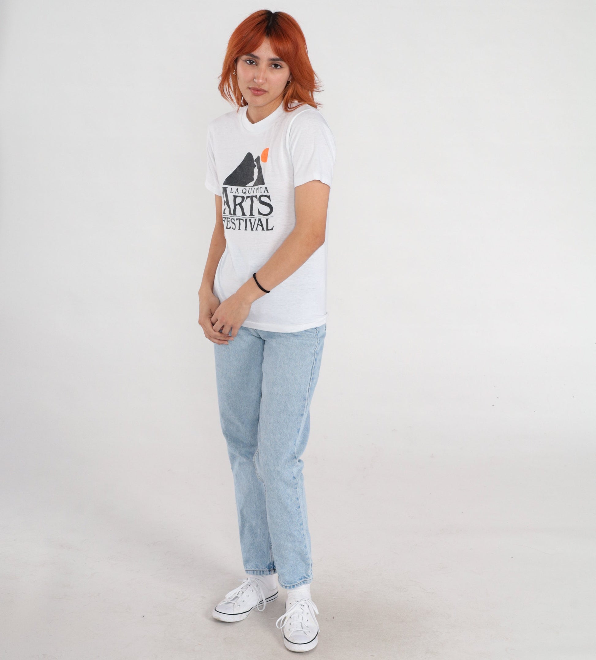 80s La Quinta Art Festival Graphic Tee White Single Stitch Extra Small