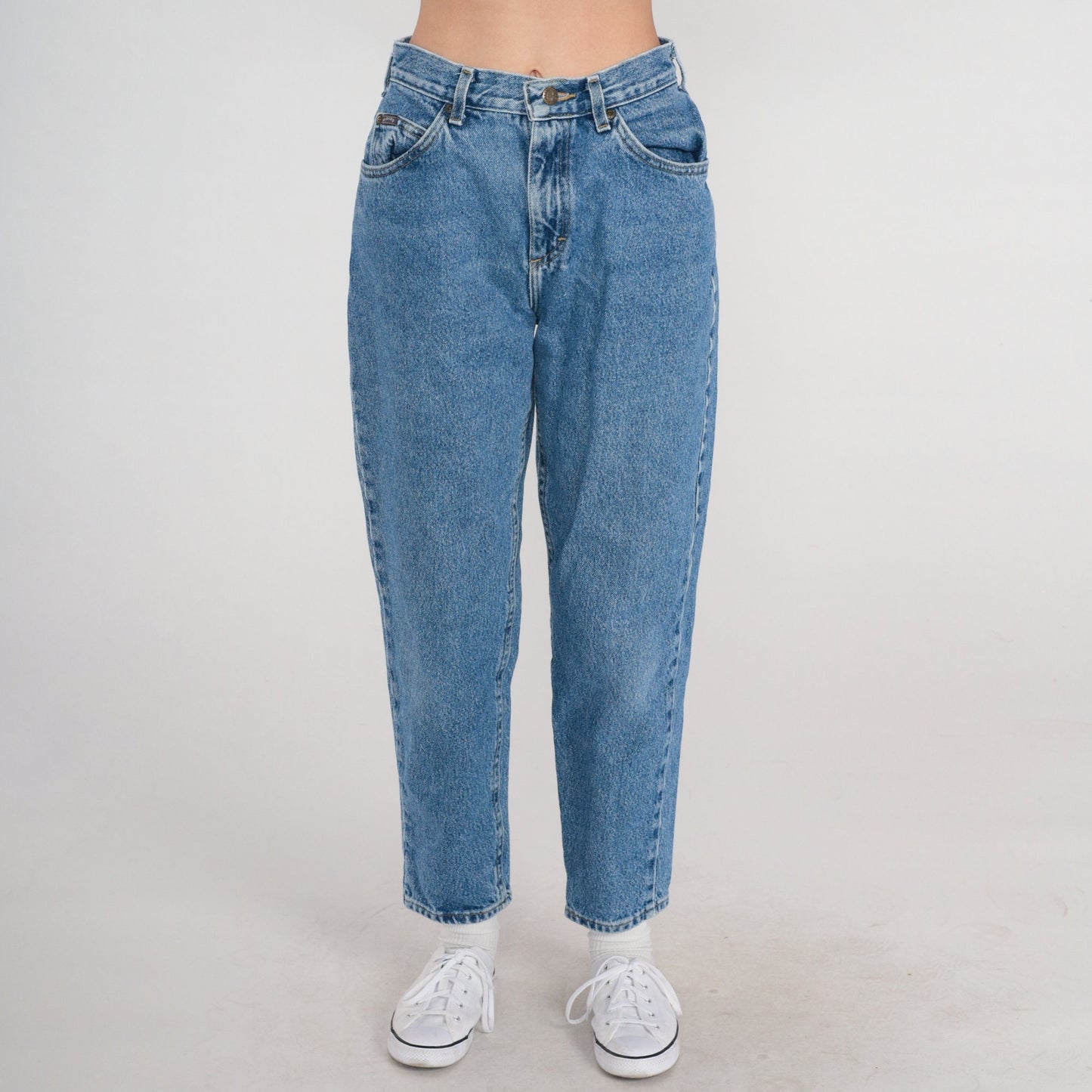 Lee Riders 90s High Waist Tapered Jeans Blue Denim Small
