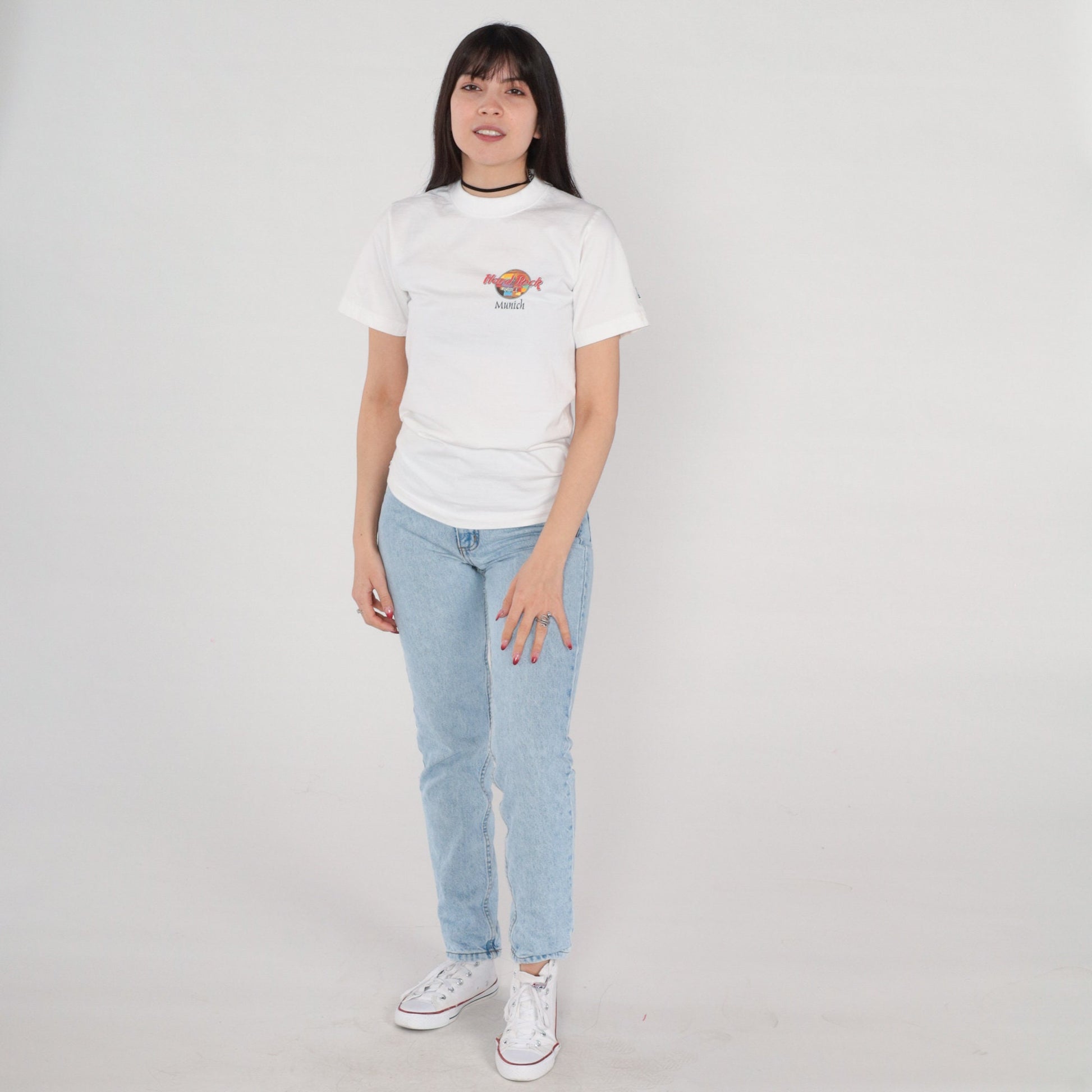 90s Hard Rock Cafe Munich Germany Graphic T-Shirt Cotton Single Stitch Extra Small