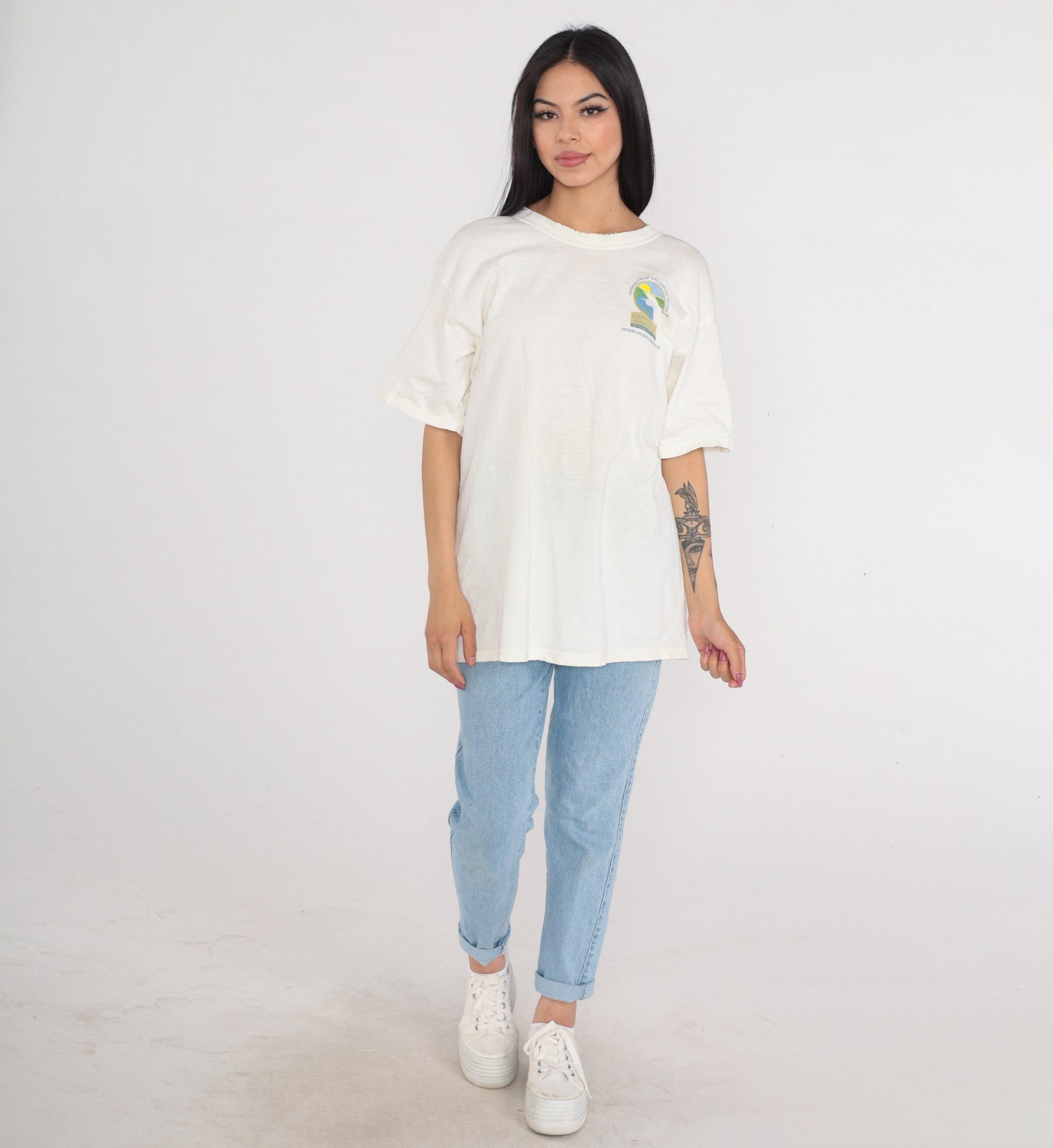 Y2K Salton Sea International Bird Festival Graphic Tee Cotton Large L