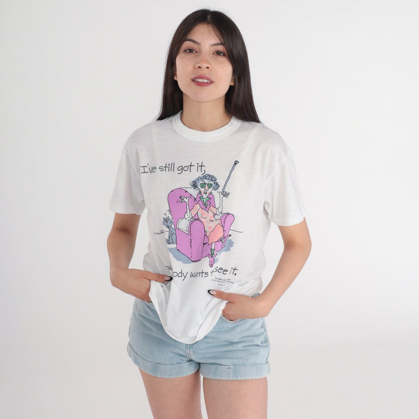 90s Shoebox Greetings Graphic T-Shirt I've Still Got It Humour Tee Small