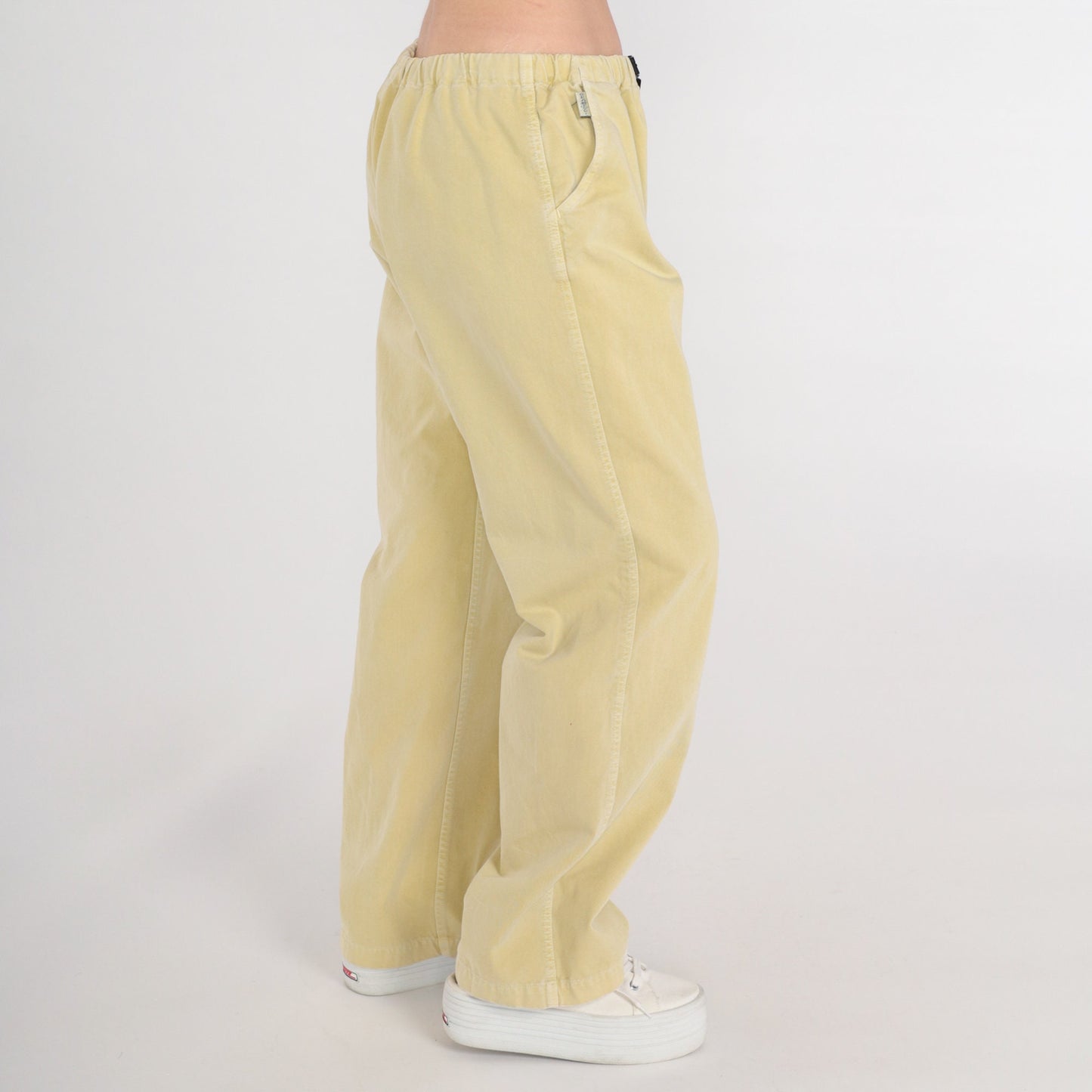 90s Gramicci Yellow Drawstring Pants Cotton Climbing Wear Extra Large