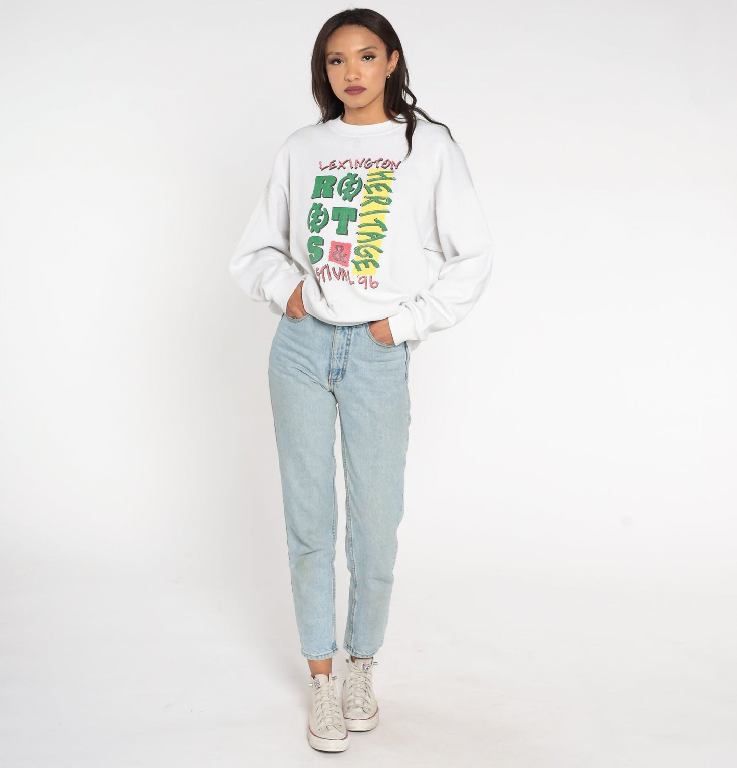 1996 Lexington Roots and Heritage Festival Sweatshirt 90s Kentucky Graphic Pullover Extra Large