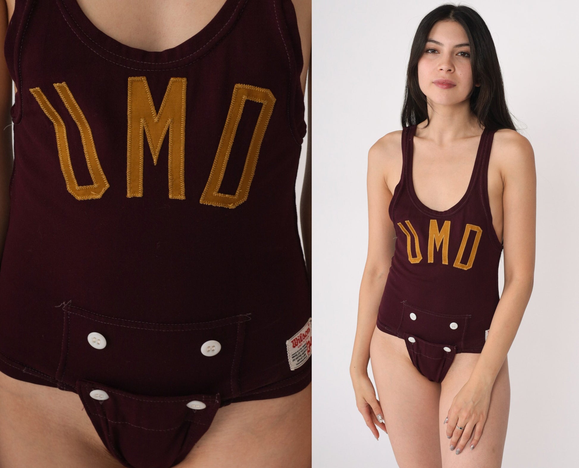 60s Wilson UMD Wrestling Singlet University of Minnesota Duluth Small