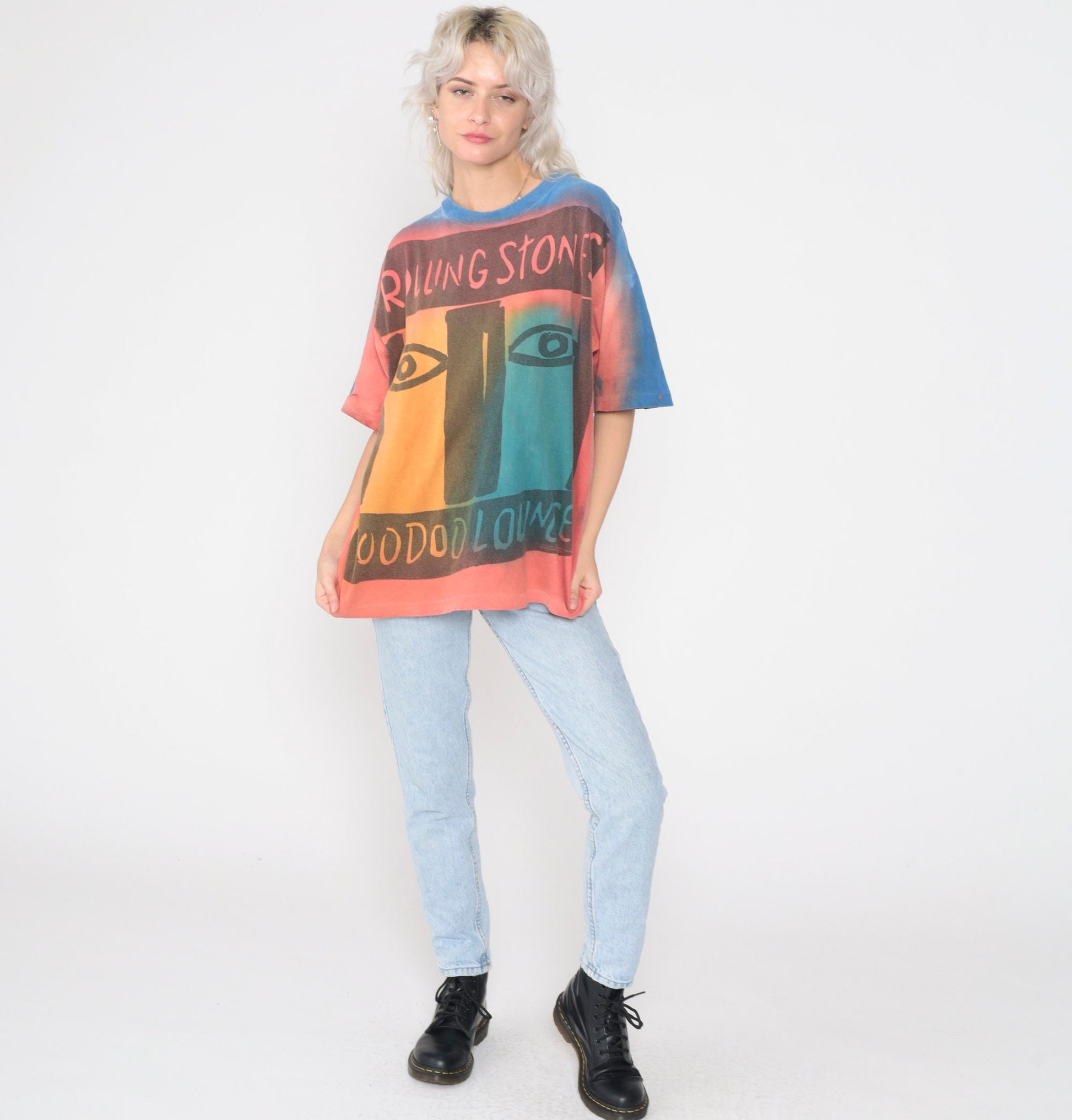 1994 Rolling Stones Voodoo Lounge Tour Tie Dye Band Tee Extra Large XL
