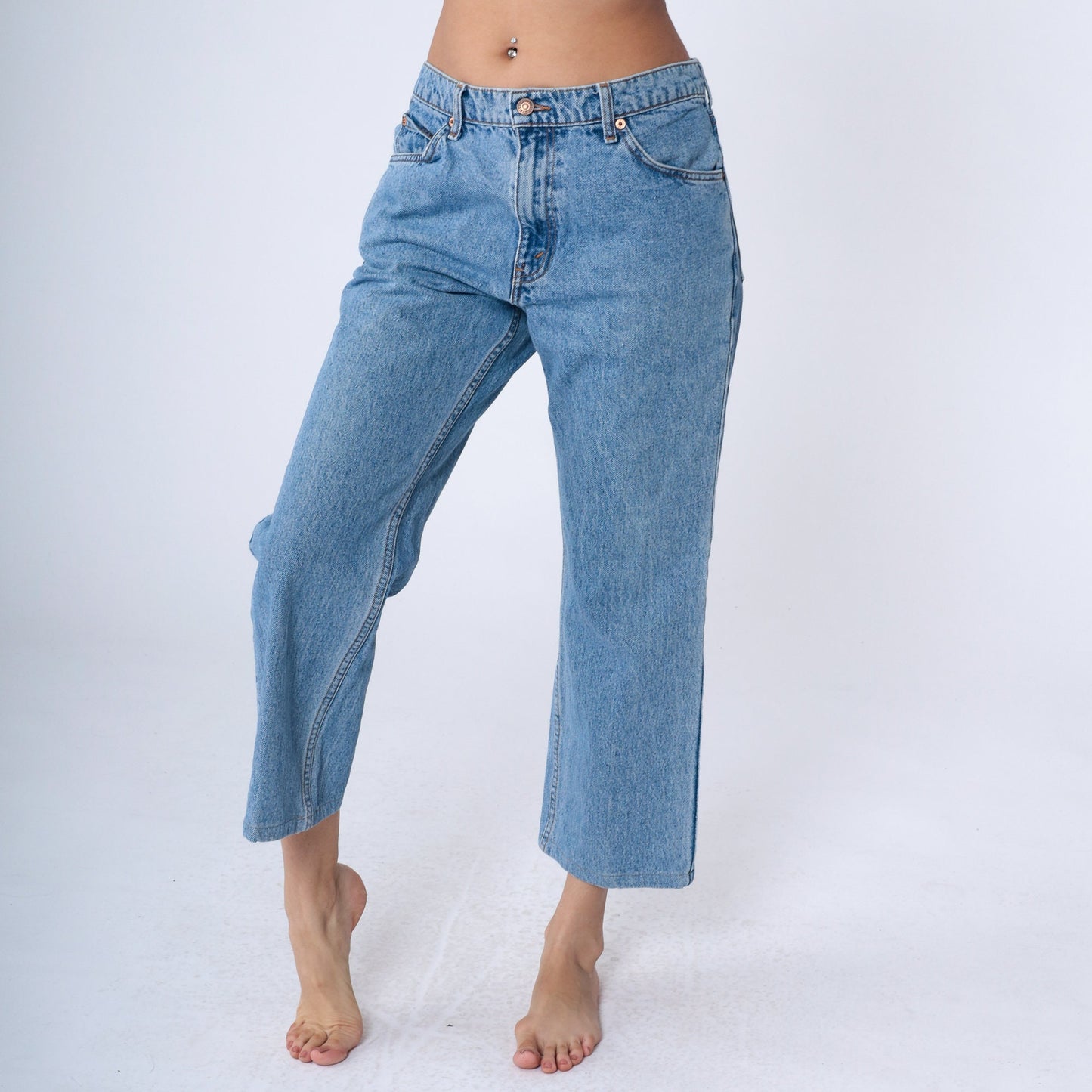 90s Levi's 503 Bootcut Jeans Blue Denim Mid Rise Men's 34
