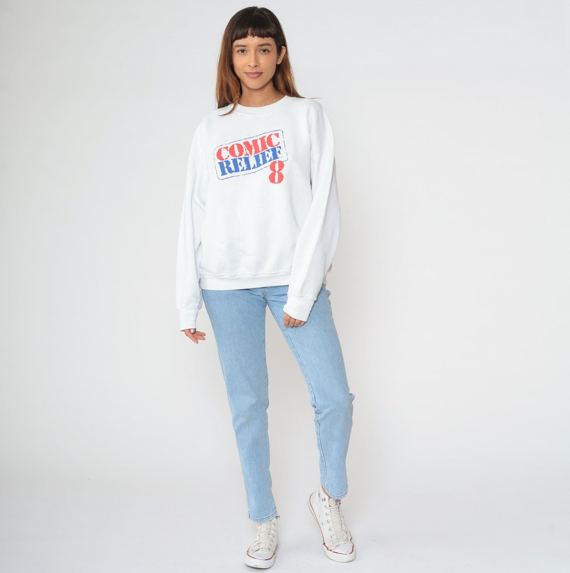 1998 Comic Relief Sweatshirt Robin Williams Whoopi Goldberg Billy Crystal 90s Graphic Extra Large