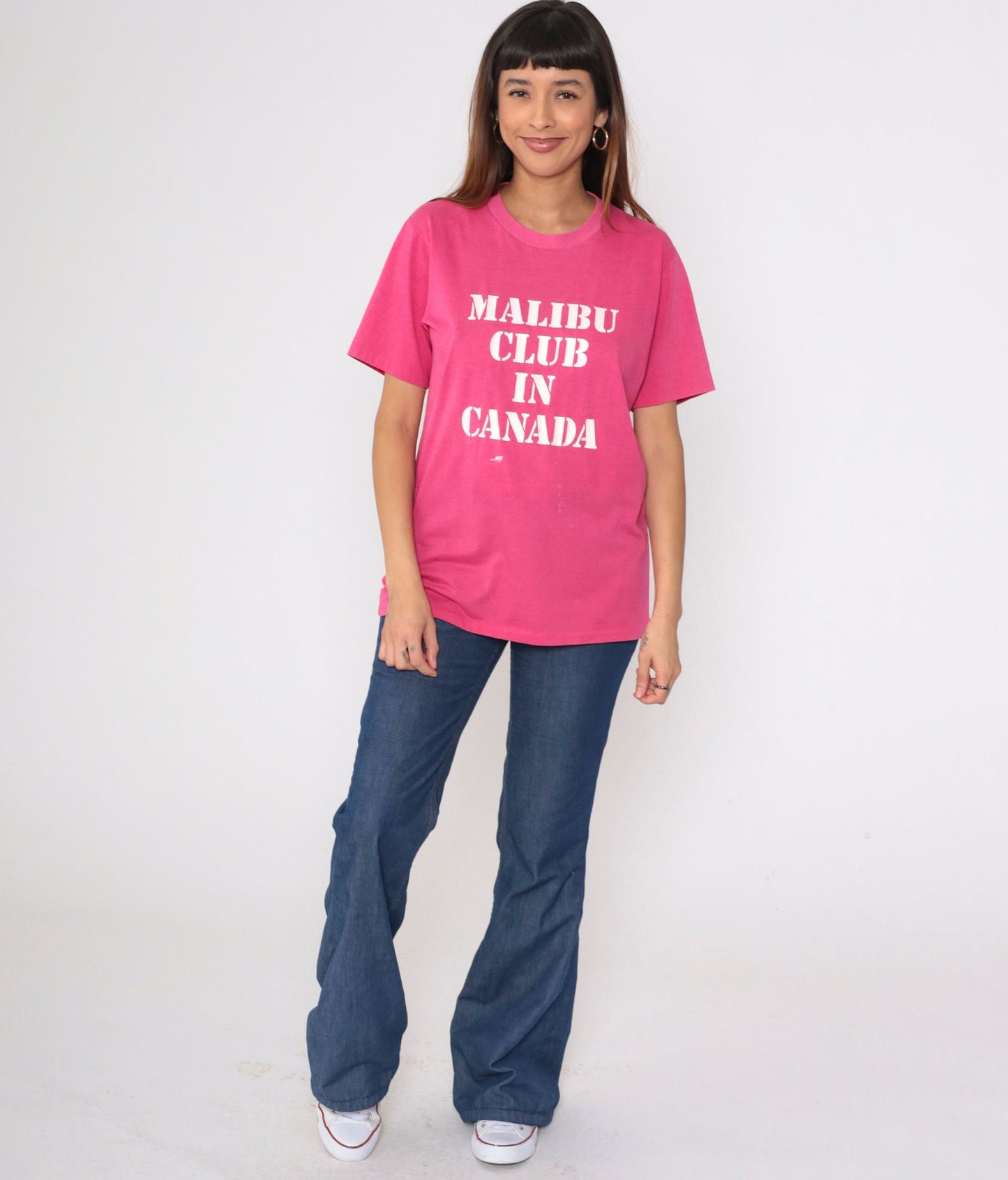 80s Malibu Club Canada Young Life Camp Graphic T-Shirt Pink Medium