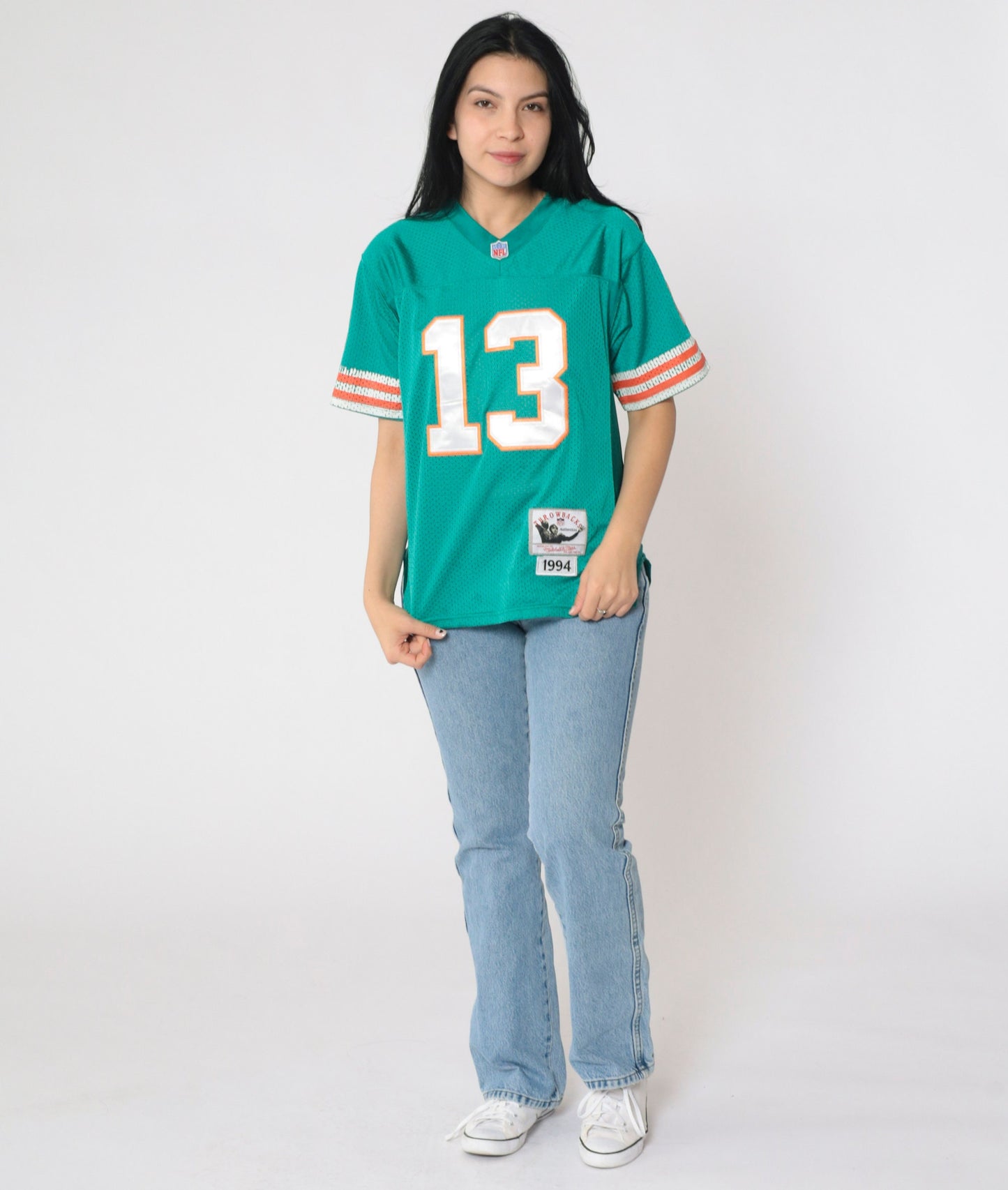 Mitchell & Ness Dan Marino #13 Miami Dolphins 1994 Jersey Green Kids Large