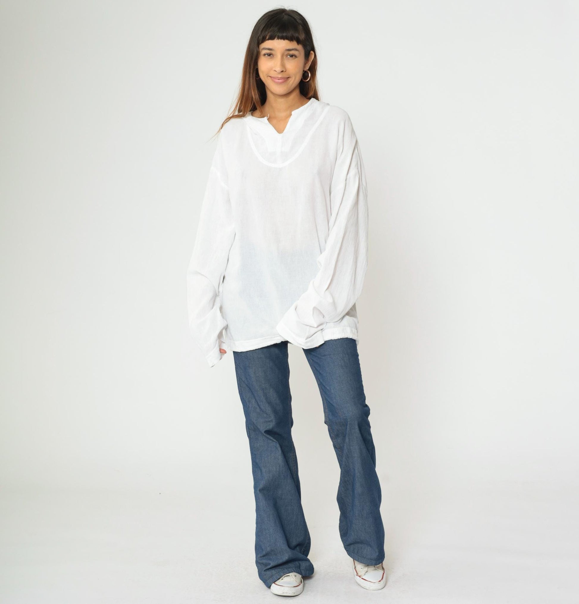 90s Stubbies White Cotton Hooded Windbreaker Jacket Extra Large XL