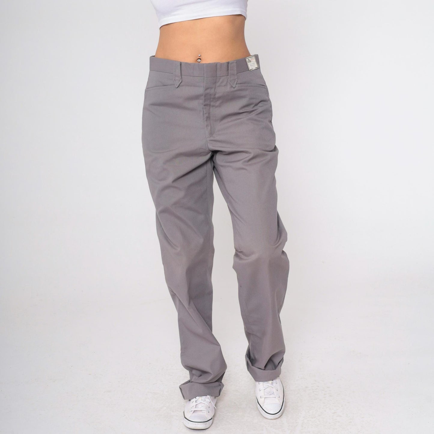 70s Mesquite By Niver Grey Ranger Pants High Rise Straight Leg Small