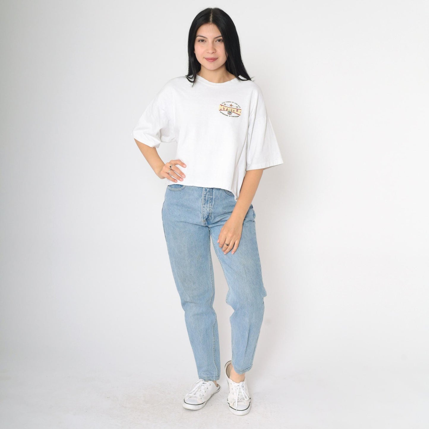 90s Myrtle Beach Graphic T-Shirt White Cotton Tee Extra Large XL
