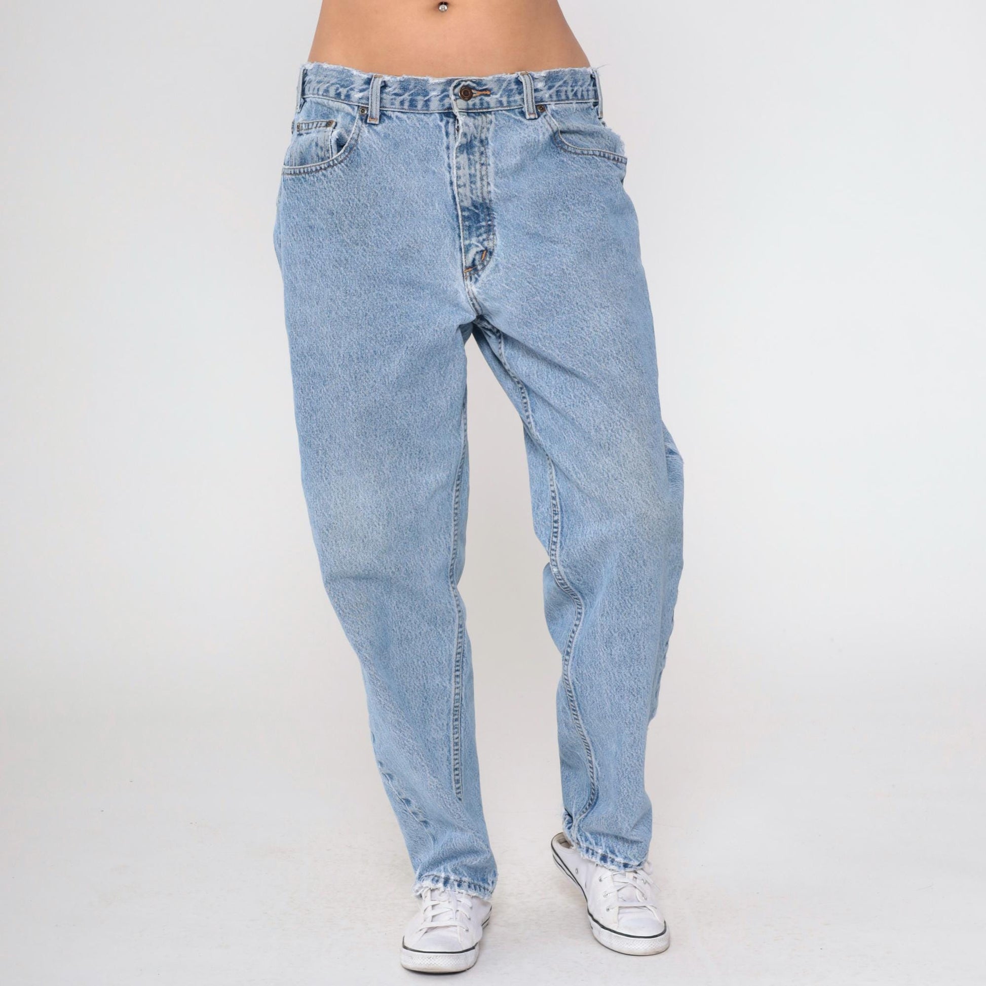 90s Flying A Jeanswear High Rise Tapered Blue Denim Jeans Medium