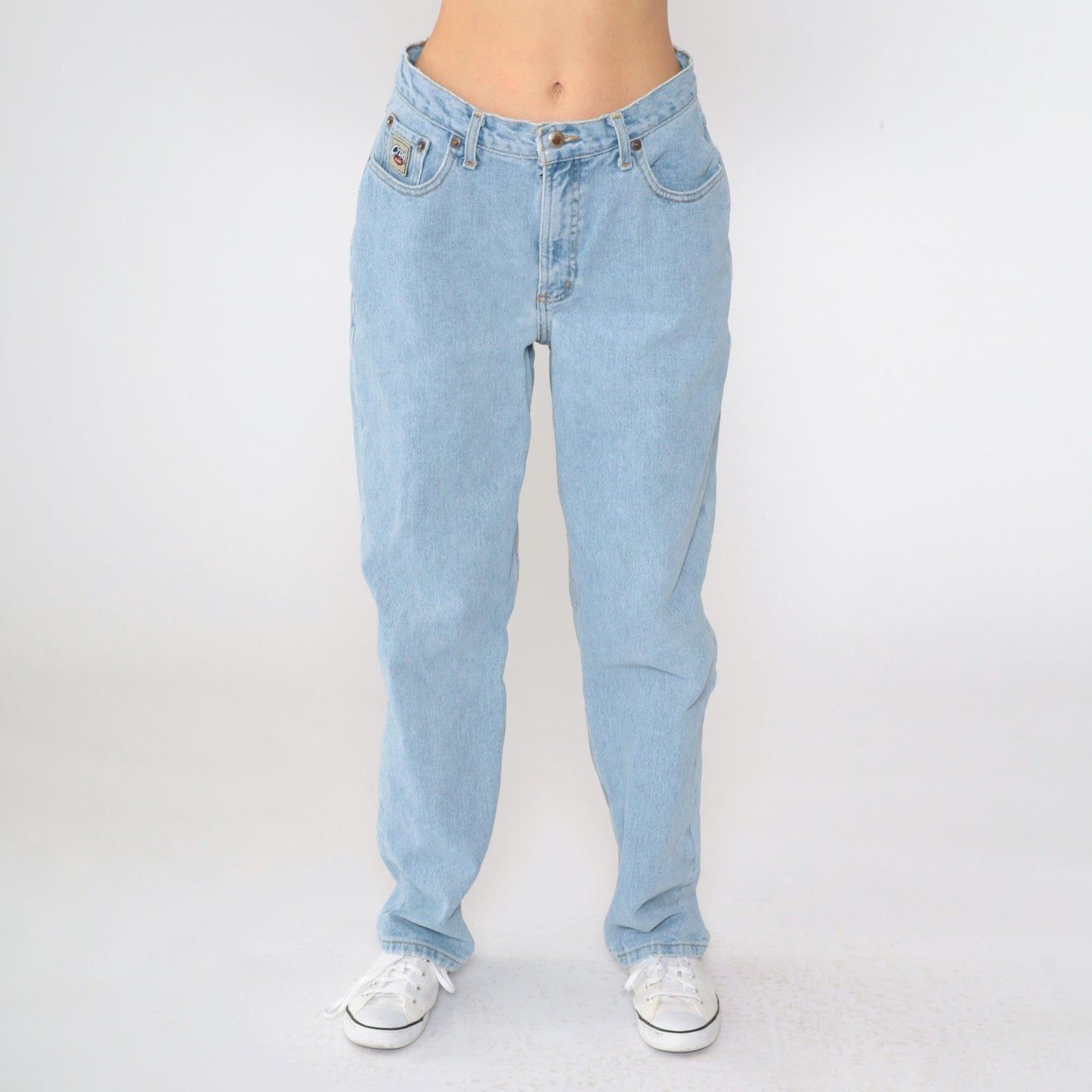 90s Cruel Girl High Rise Tapered Blue Denim Jeans Medium